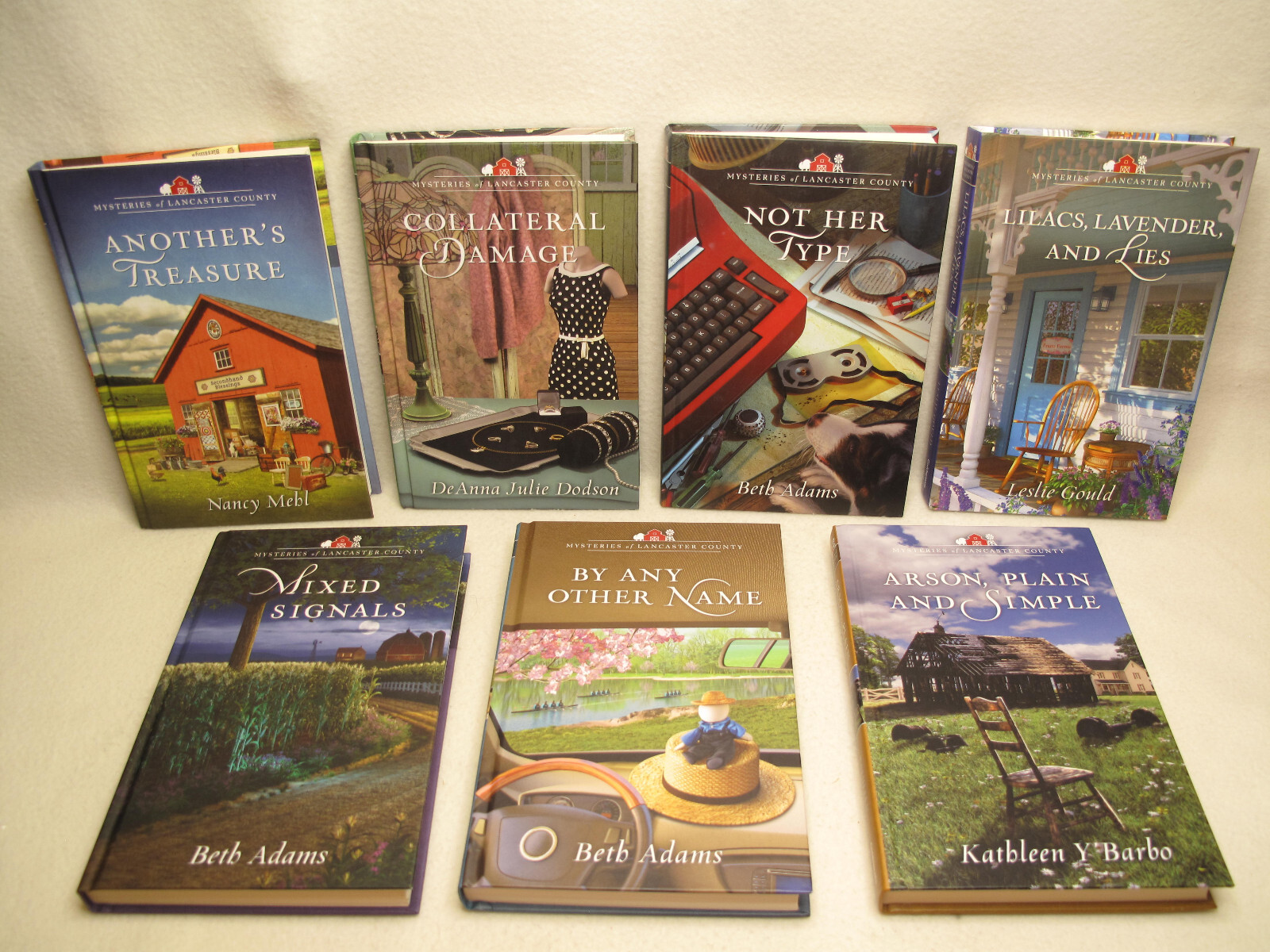 Lot Of 7 Books~Christian~Guideposts~Mysteries of Lancaster Co.~Modern~Amish~HD