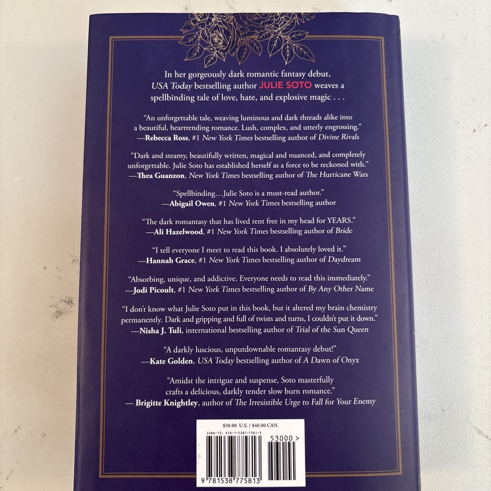 Rose in Chains (Standard Edition) Hardcover Book, by Soto Julie – Very Good