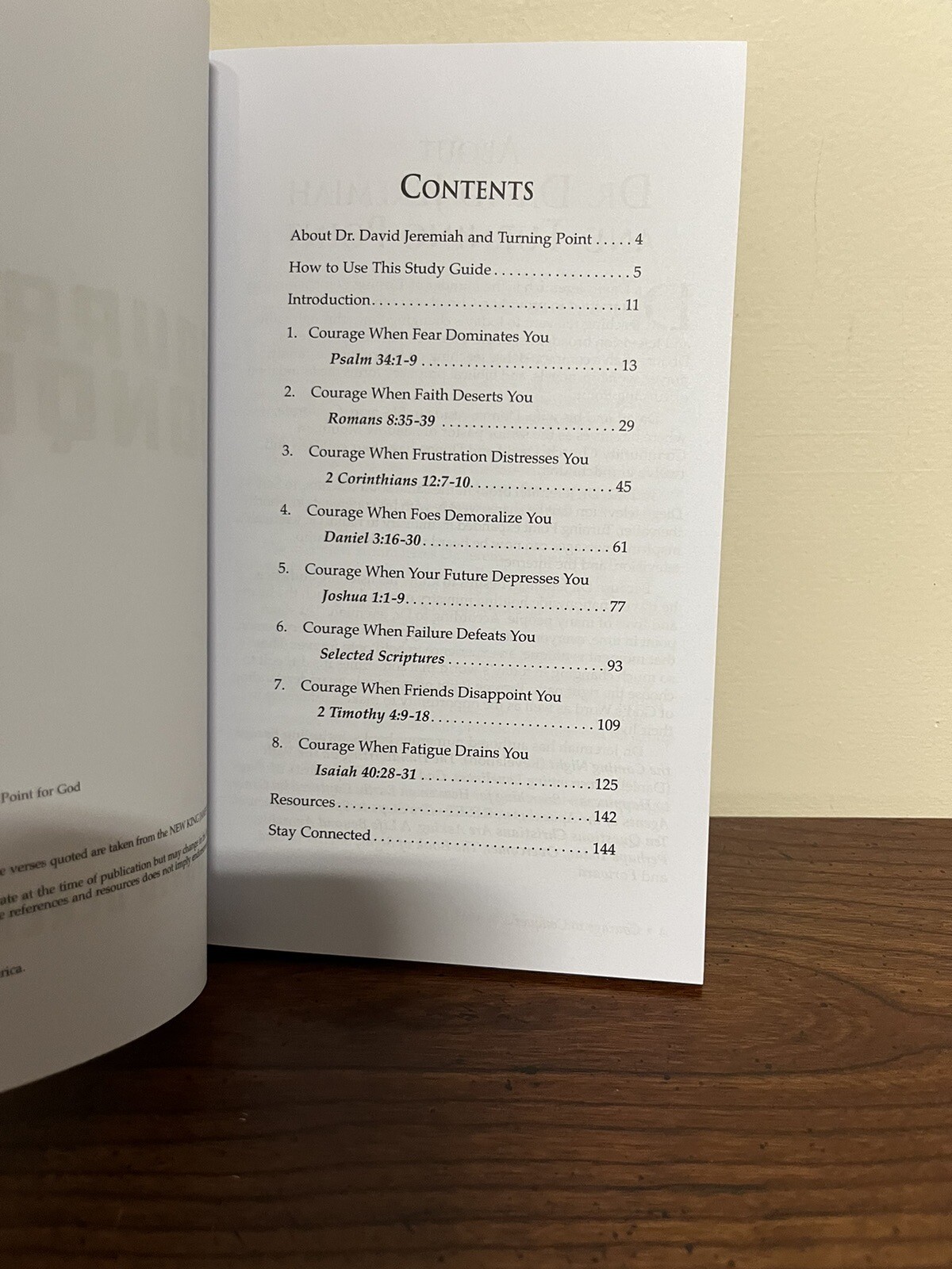 David Jeremiah Study Guide “COURAGE to CONQUER” Brand New Paperback ~Rare~