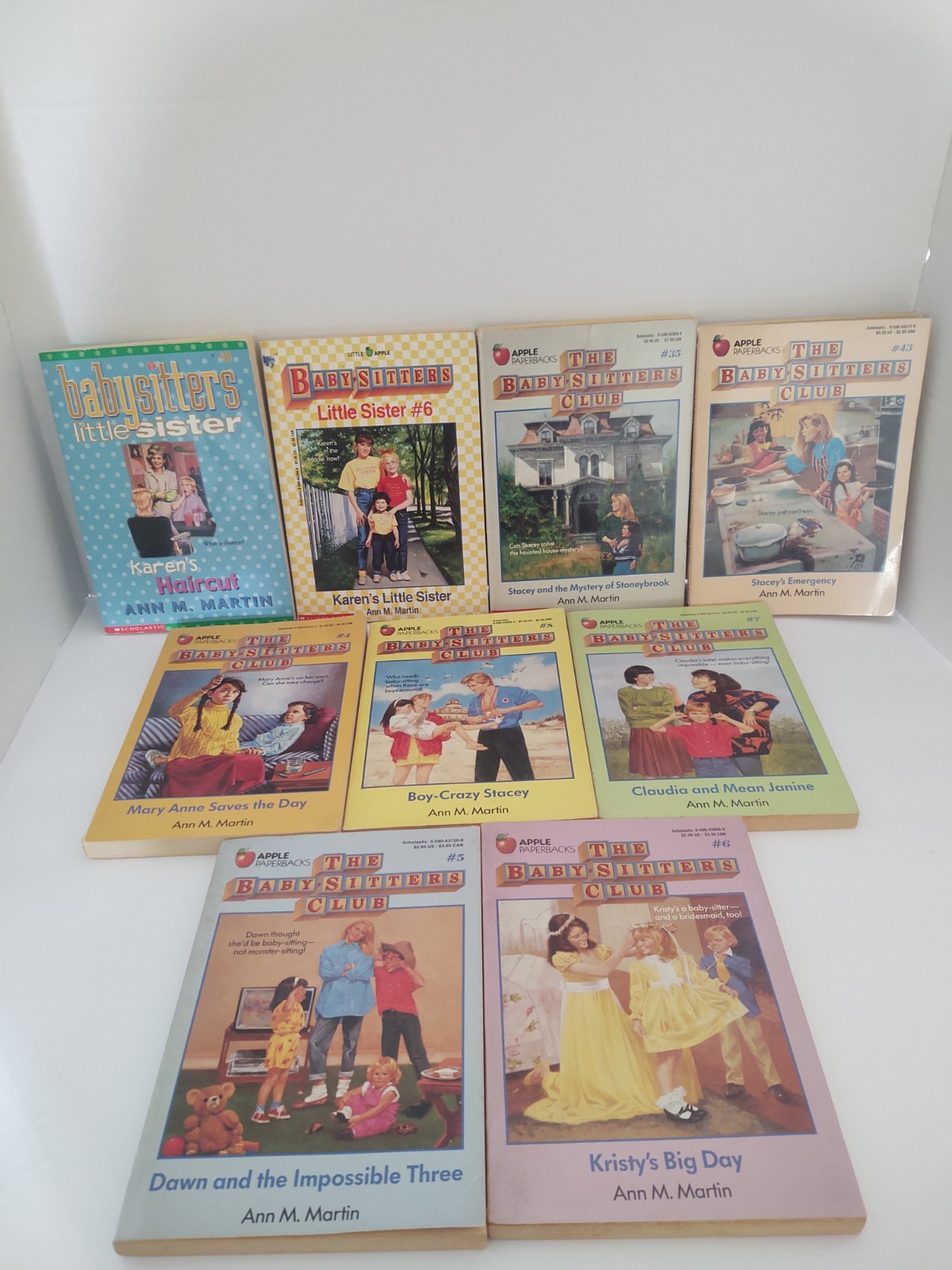 Lot Of 9 The Babysitters Club & Little Sister Books Ann M. Martin Vintage…