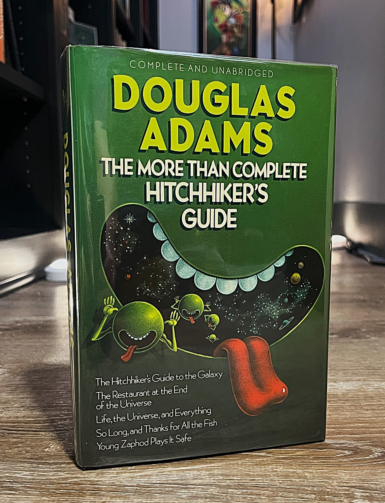 Adams MORE THAN COMPLETE HITCHHIKER’S GUIDE 1989 VG+ HCDJ Sci Fi Humor – Galaxy