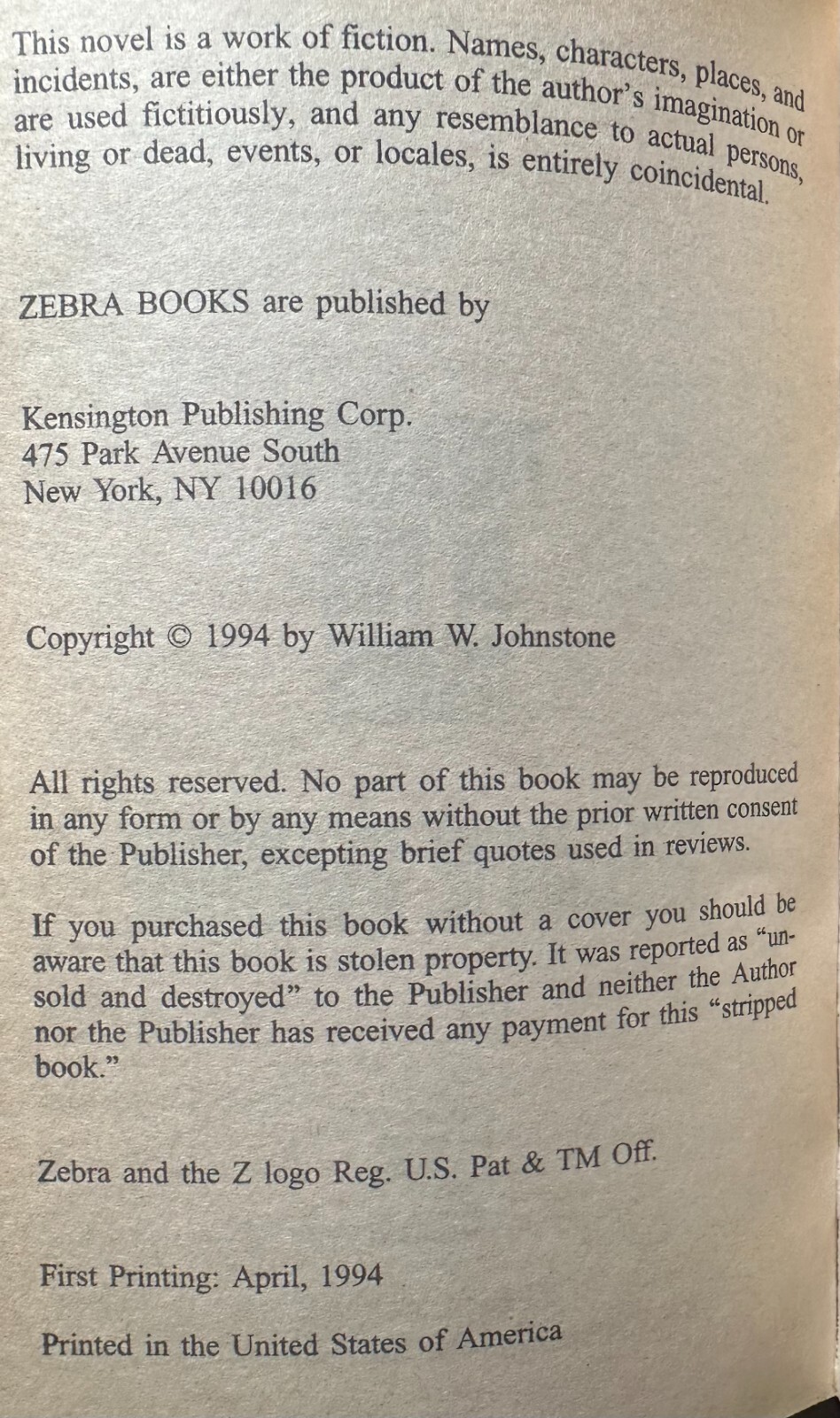 BEN RAINES ADVENTURES by William W. Johnstone – 6-book paperback collection