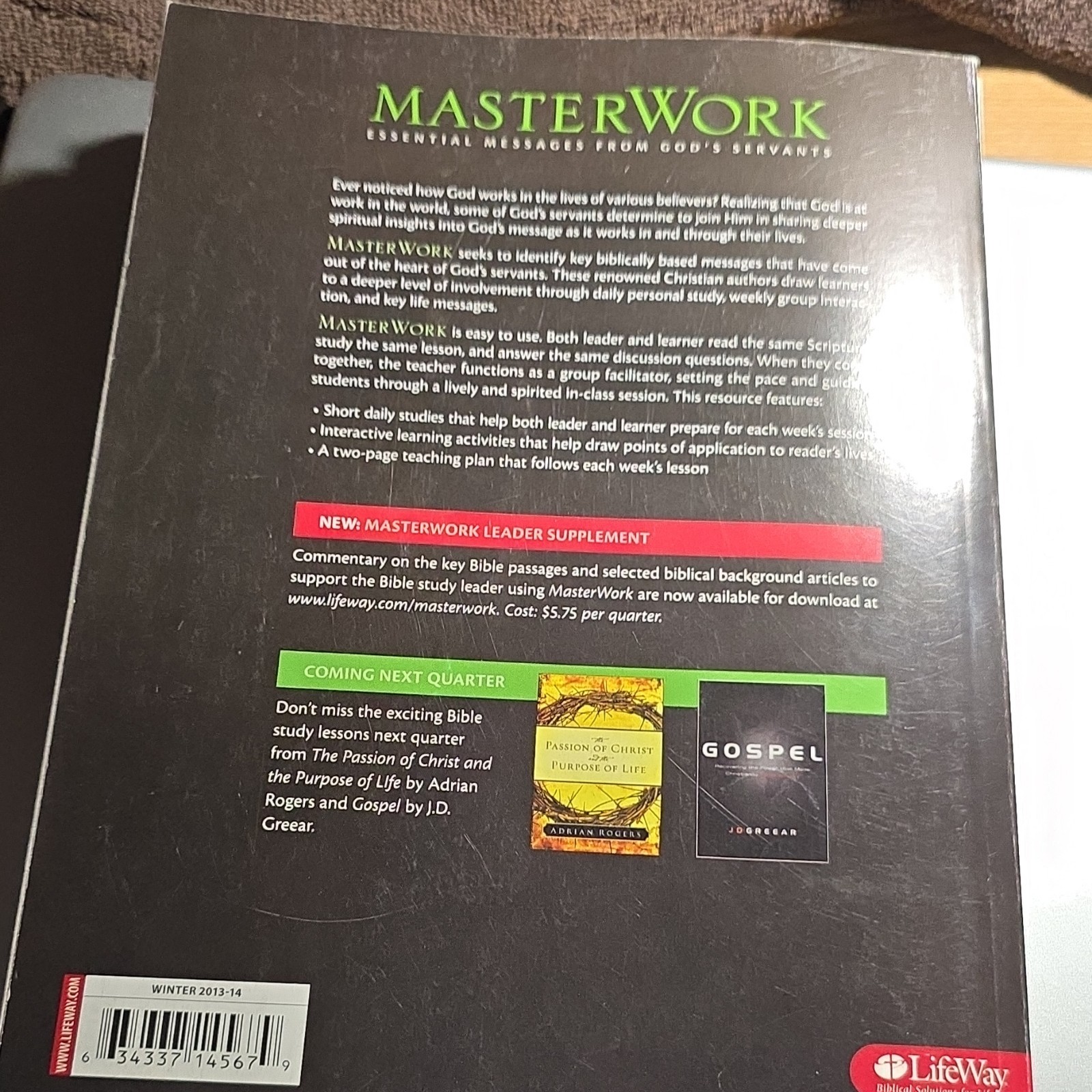 LifeWay MasterWork Adult Bible Study Paperback Various Lessons & Authors 2009