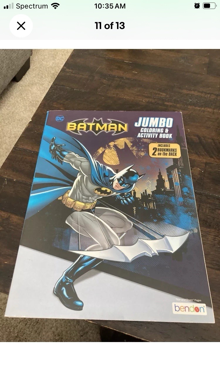 Batman Jumbo Coloring Book-never Used