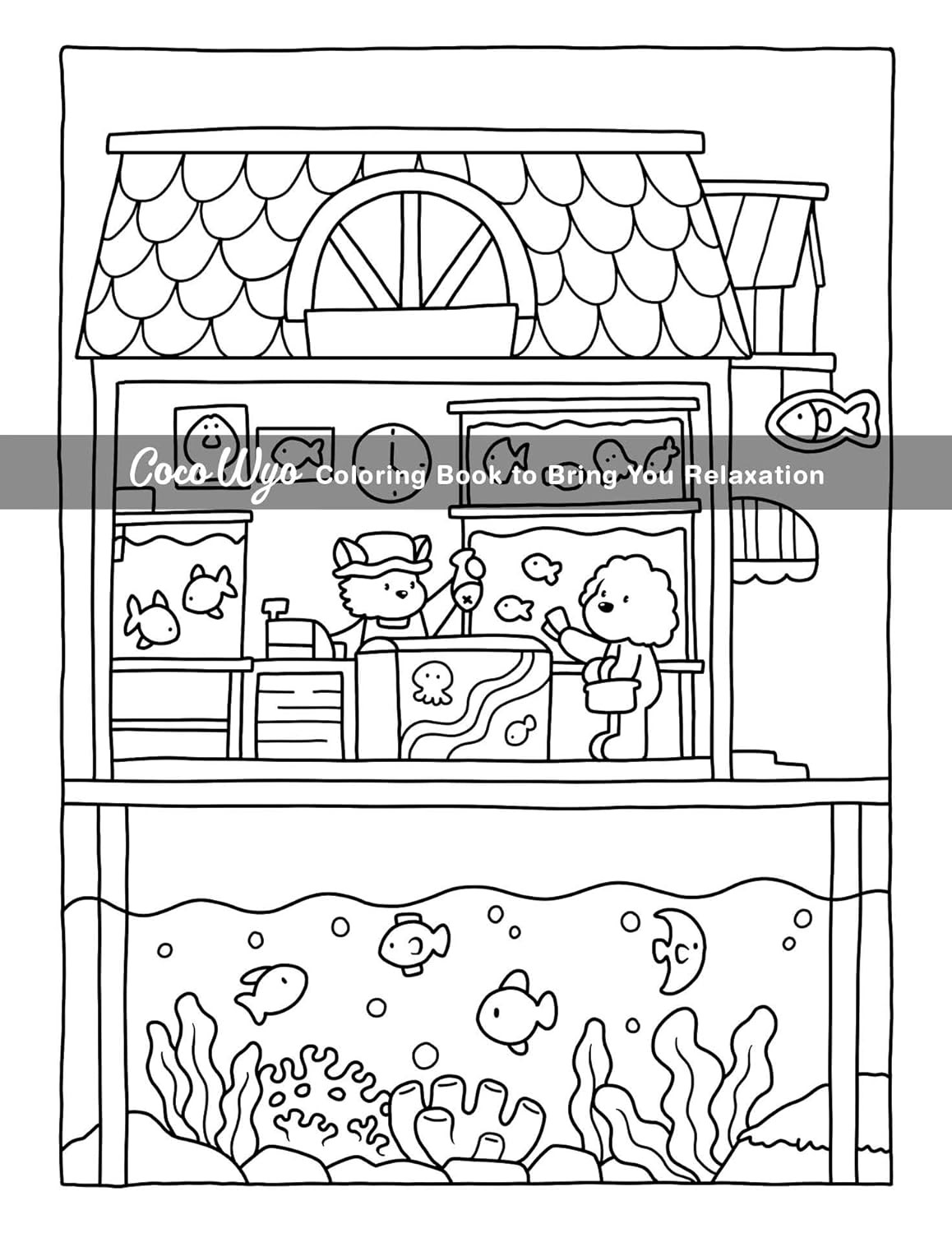 Cozy Spaces: Coloring Book for Adults and Teens Featuring Relaxing Familiar Corn