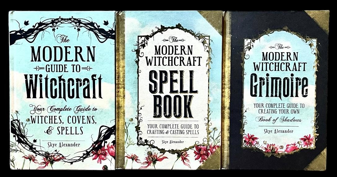 Lot of 3 MODERN WITCHCRAFT Books~Skye Alexander ~Guide/ Spell Book/ Grimoire~NEW