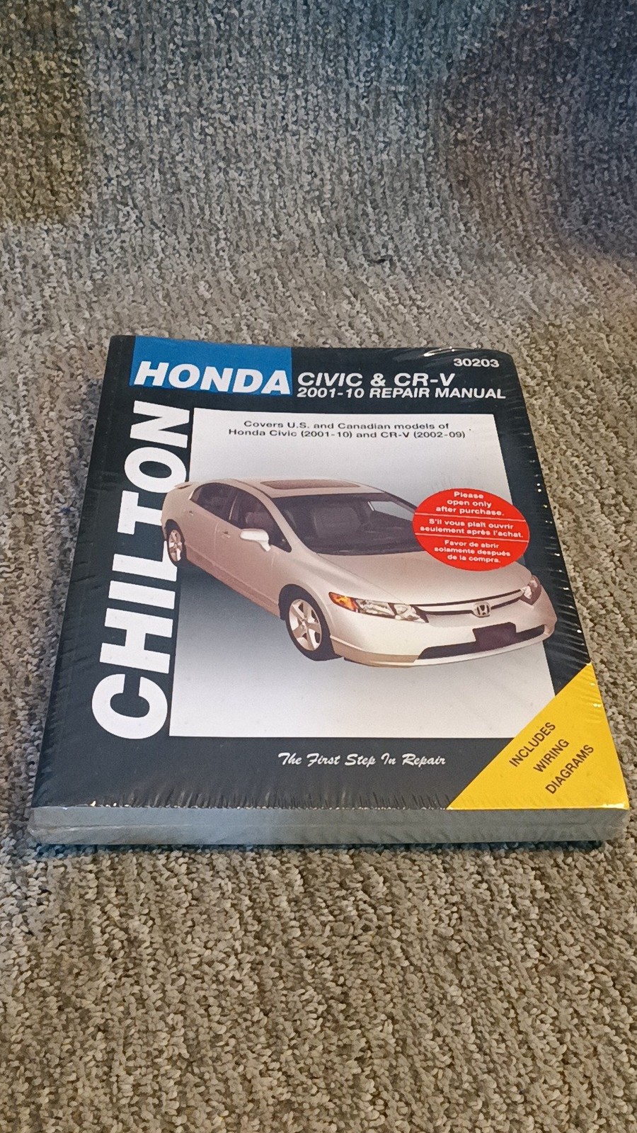 Honda Civic & CR-V Chilton Repair Manual 2001-2010 (2010) [Sealed]