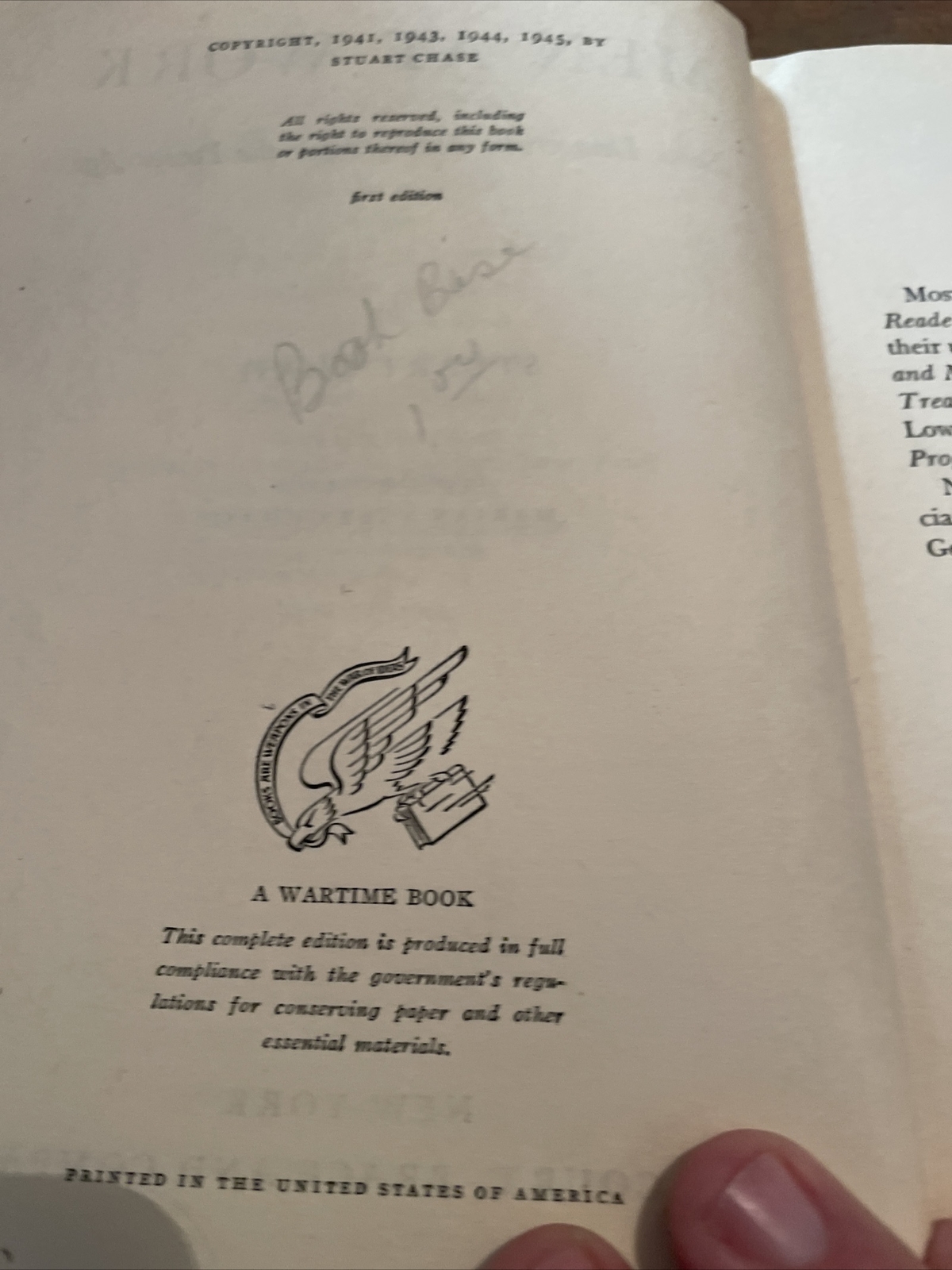 Men At Work Some Democratic Methods For the Power Age Stuart Chase 1945