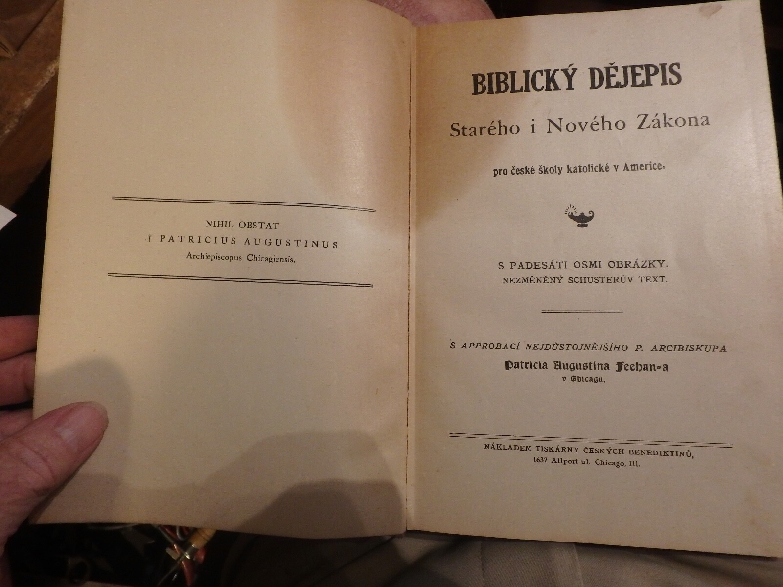 2a- vintage religious edition- CZECH LANGUAGE- Biblicky dejepis -218 pages
