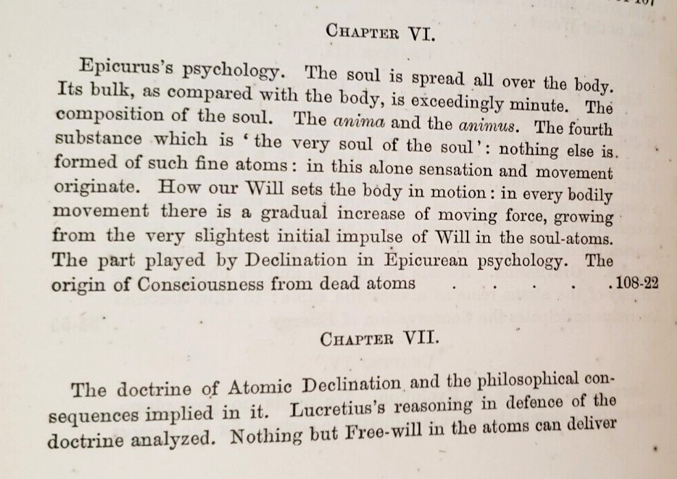 1872 Masson LUCRETIUS’ ATOMIC THEORY & MODERN SCIENCE,Evolution,Atoms,Philosophy