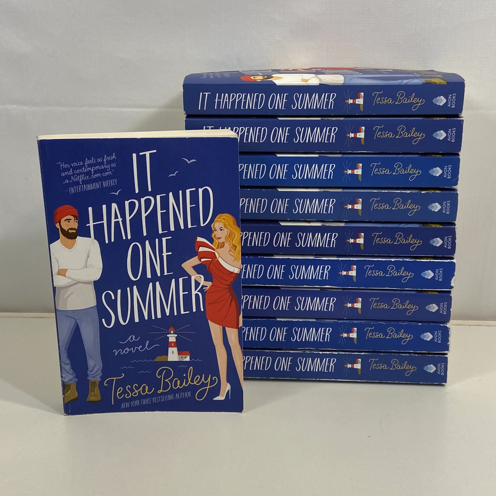10 Tessa Bailey Novels It Happened One Summer TPB Copies Avon Books Lot GOOD