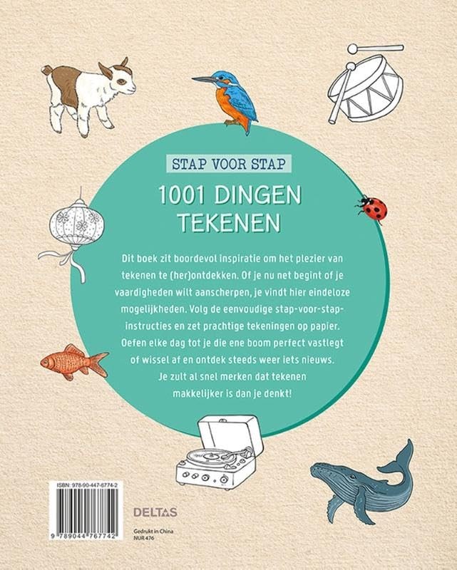 LISE HERZOG 1001 dingen tekenen: Planten, dieren, voorwe (Paperback) (UK IMPORT)