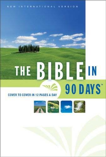 The Bible in 90 Days: Cover to Cover in 12 Pages a Day (New Interna – ACCEPTABLE