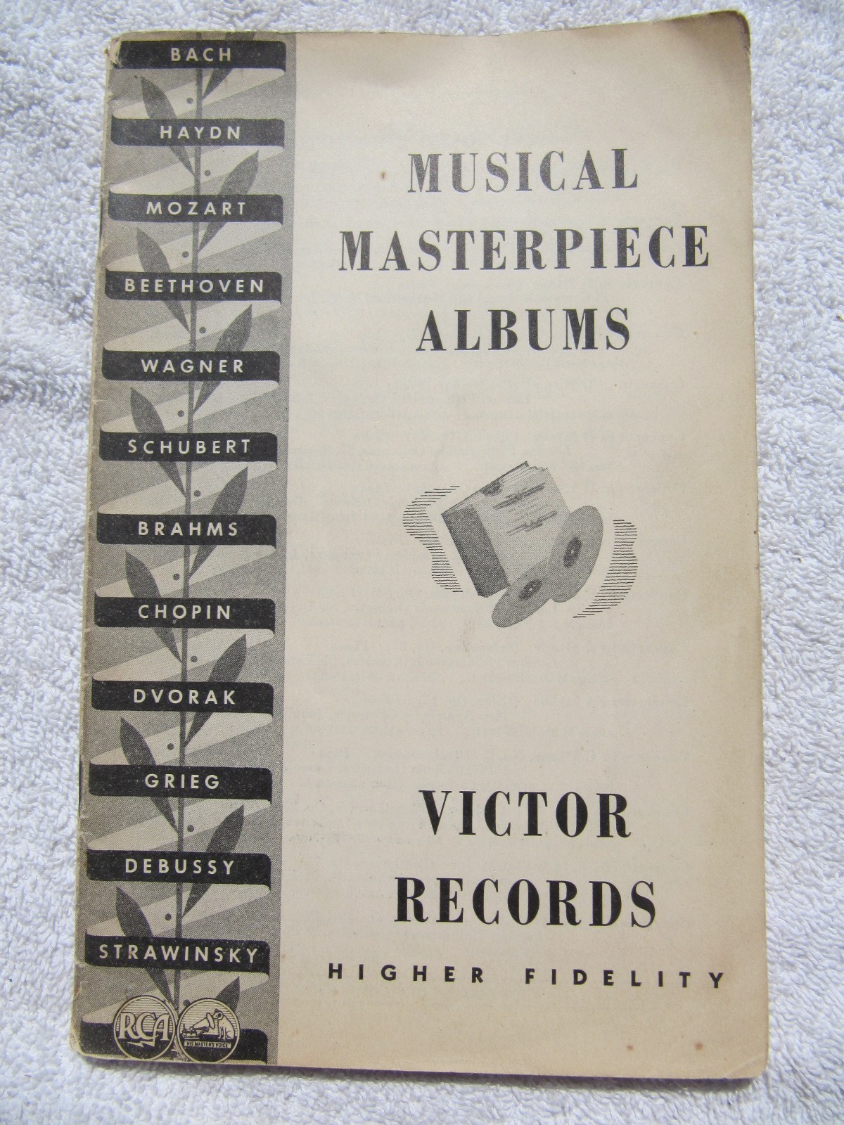 1938 Victor MUSICAL MASTERPIECE ALBUMS Higher Fidelity Record Catalog Orchestra