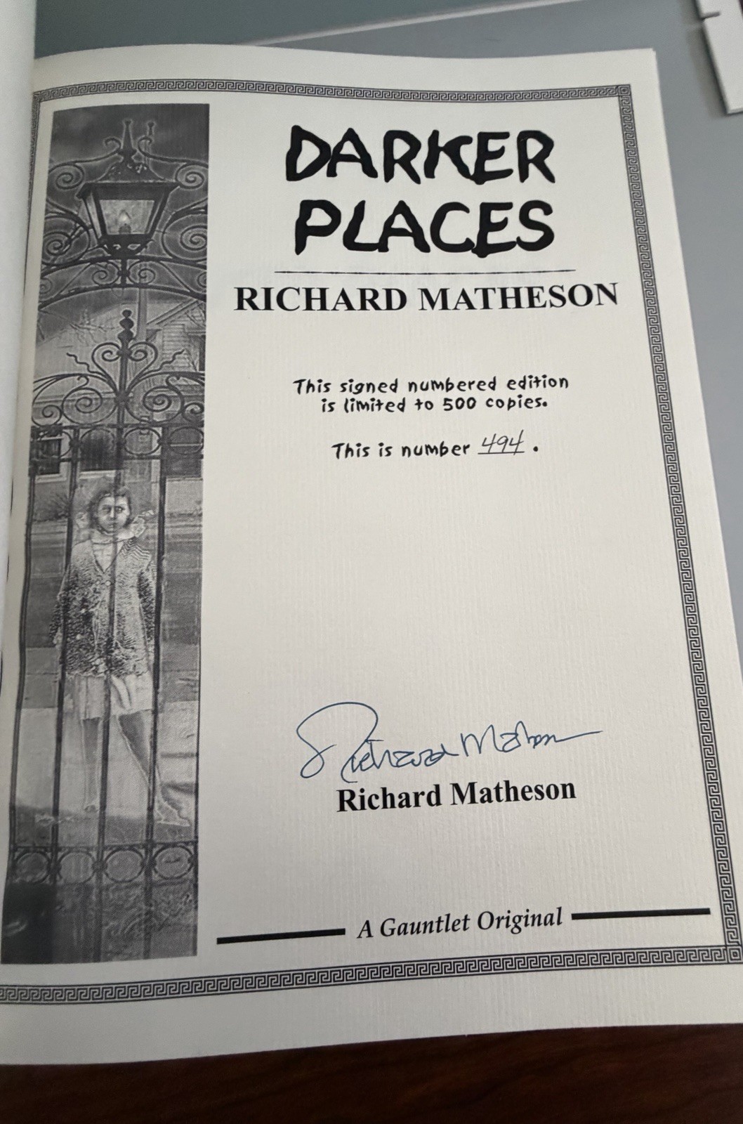 Richard Matheson Signed Limited Edition Book – Numbered 494 of 500