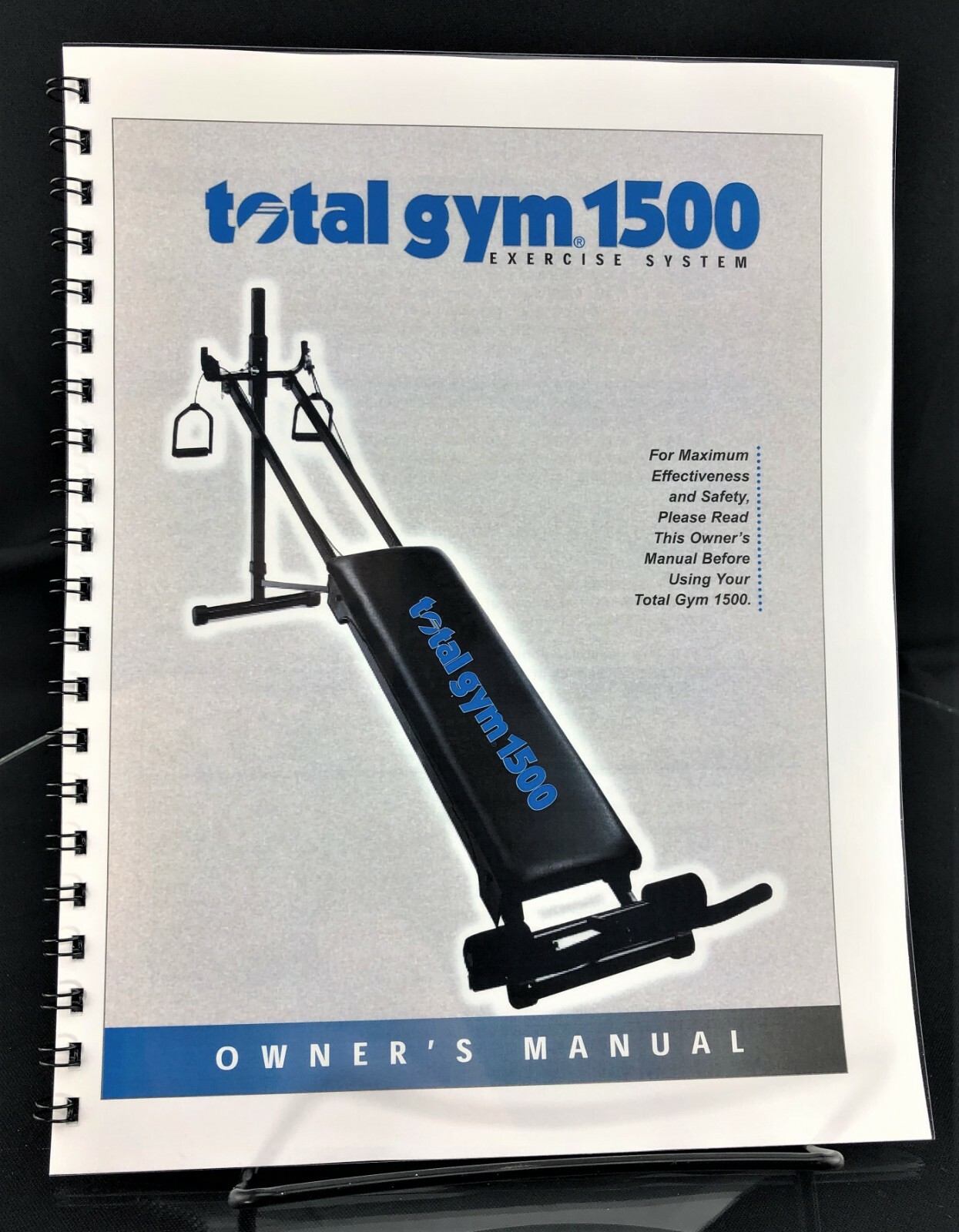 Total Gym 1500 Replacement Owners Manual User Guide Instructions