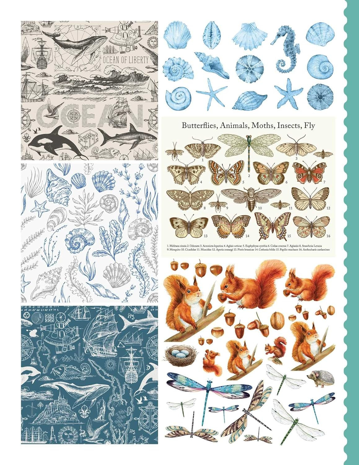 Junk Journal Cutouts: Vintage Designs: From Botanicals to Travel, 350+ Timeless