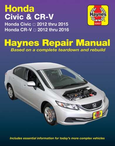 Honda Civic (12-15) & CR-V (12-16) Haynes Manual (USA): 2012-16: New