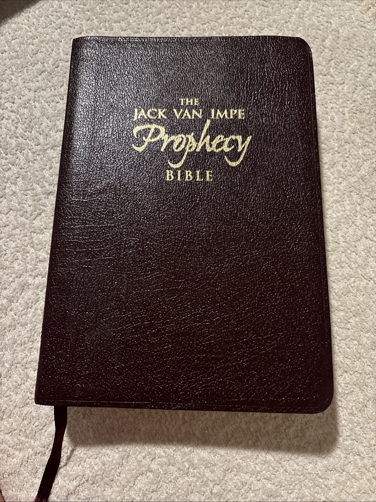 The Jack Van Impe Prophecy Bible King James Version Red Letter Edition Leather