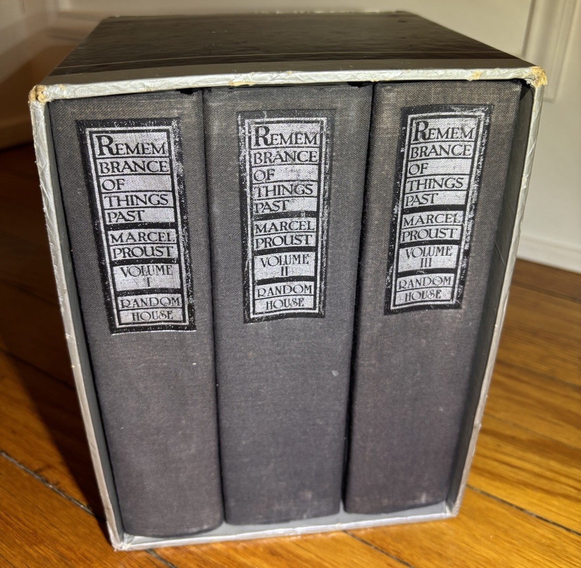 Remembrance of Things Past by Marcel Proust Three Volume Hardcover Set in Case