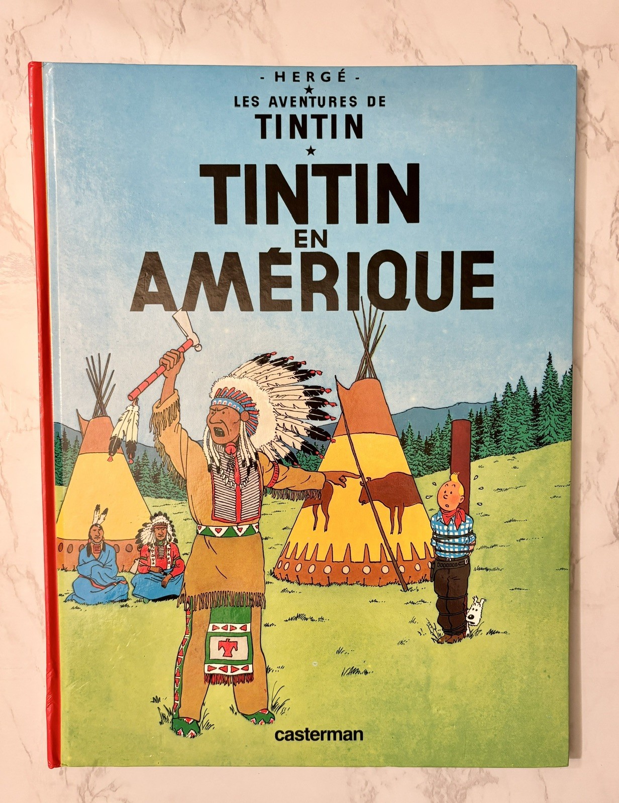 *GUC* Tintin En Amerique by Herge Hardcover Book.