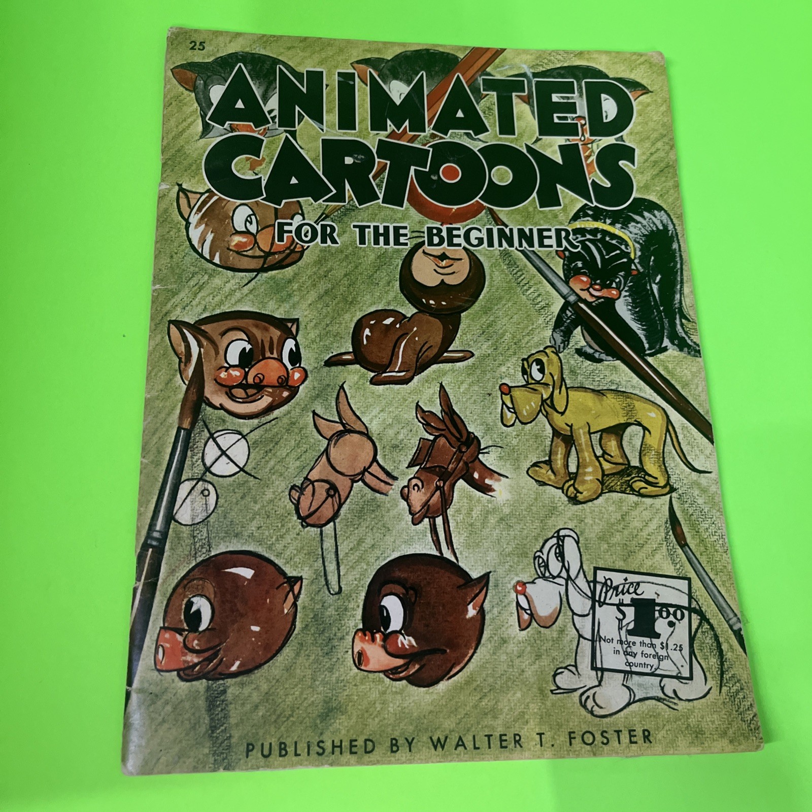 VINTAGE PRESTON BLAIR ART INSTRUCTION BOOK ANIMATED CARTOONS FOR THE BEGINNER VG