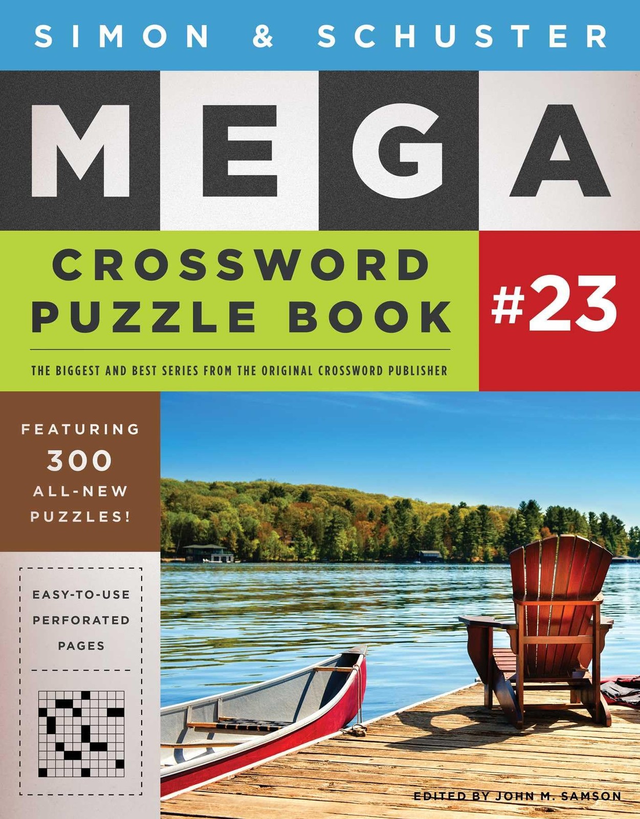 Simon & Schuster Mega Crossword Puzzle Book #23 – paperback Samson, John M.