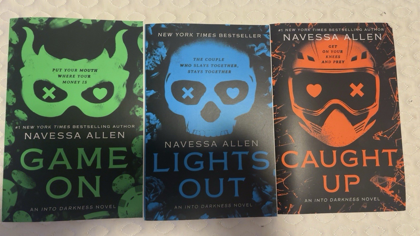 Navessa Allen Into Darkness Paperback Romance – Game On Lights Out