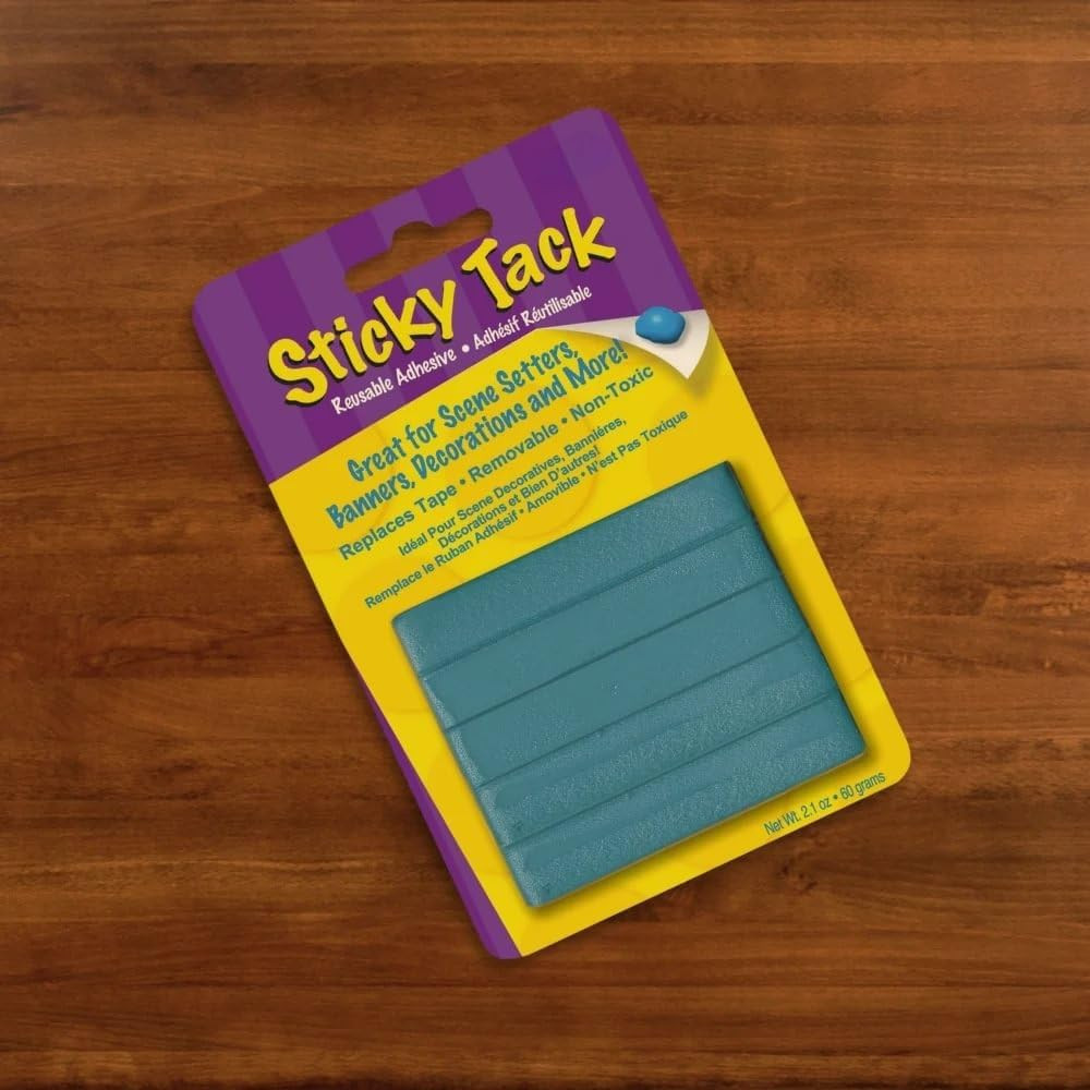 No Mess & Damage-Free Strong Adhesive Blue Sticky Tack – 2.1 Oz. (1 Pc.) – Ideal