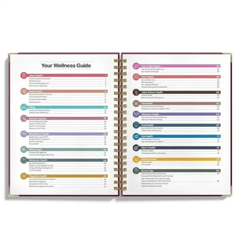 The Natural Healing Handbook – Ancient Herbal Remedies Spiral-Bound Guide