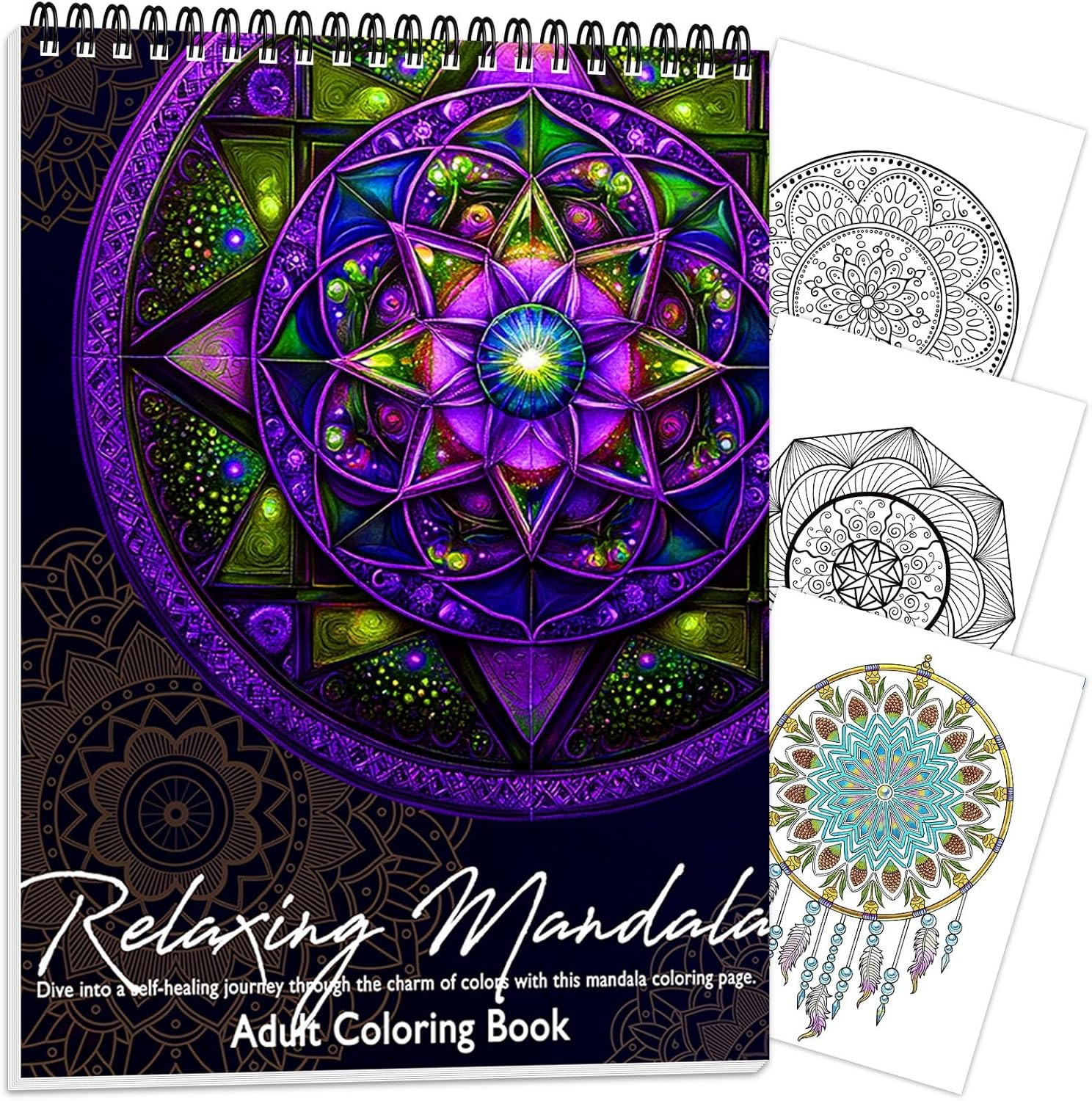 Coloring Book for Adults Relaxation, Mandala Adults Coloring Book for Women Spir