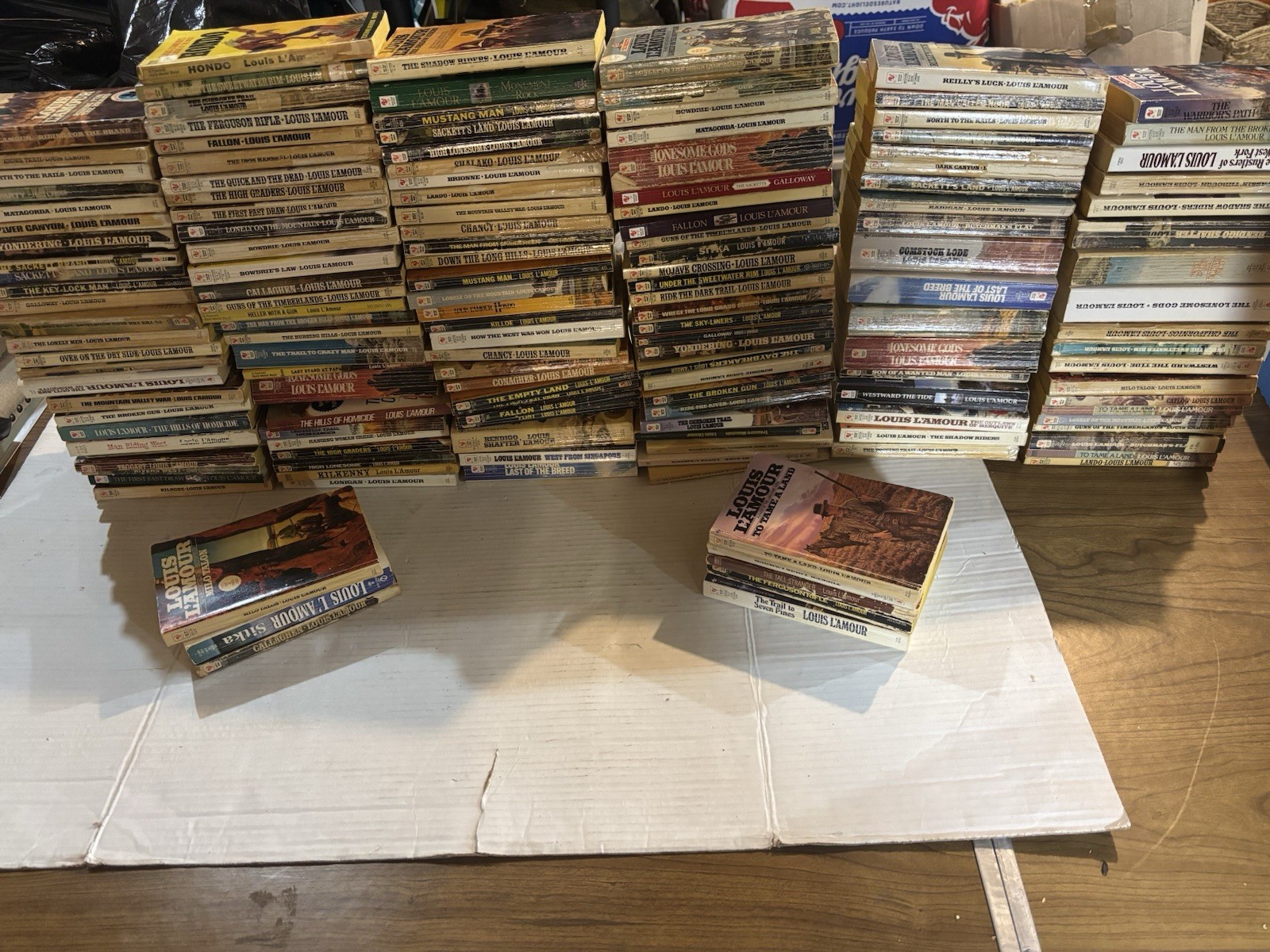 Huge Louis L’Amour Lot of 150 Western Paperback Books Vintage Collection