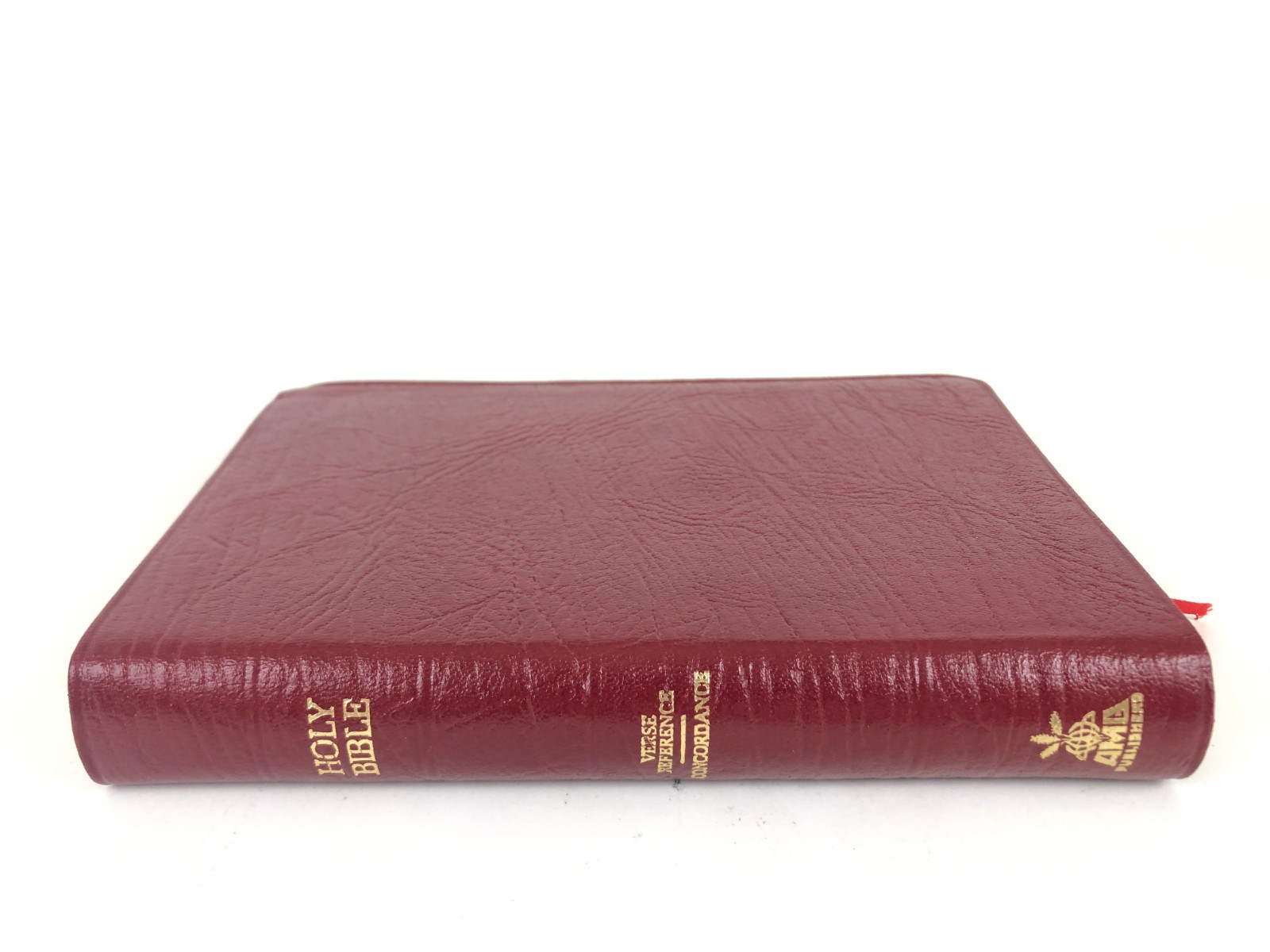 *gorgeous AMG Holman 1970s KJV Verse Reference Bible Genuine Leather UK print VG
