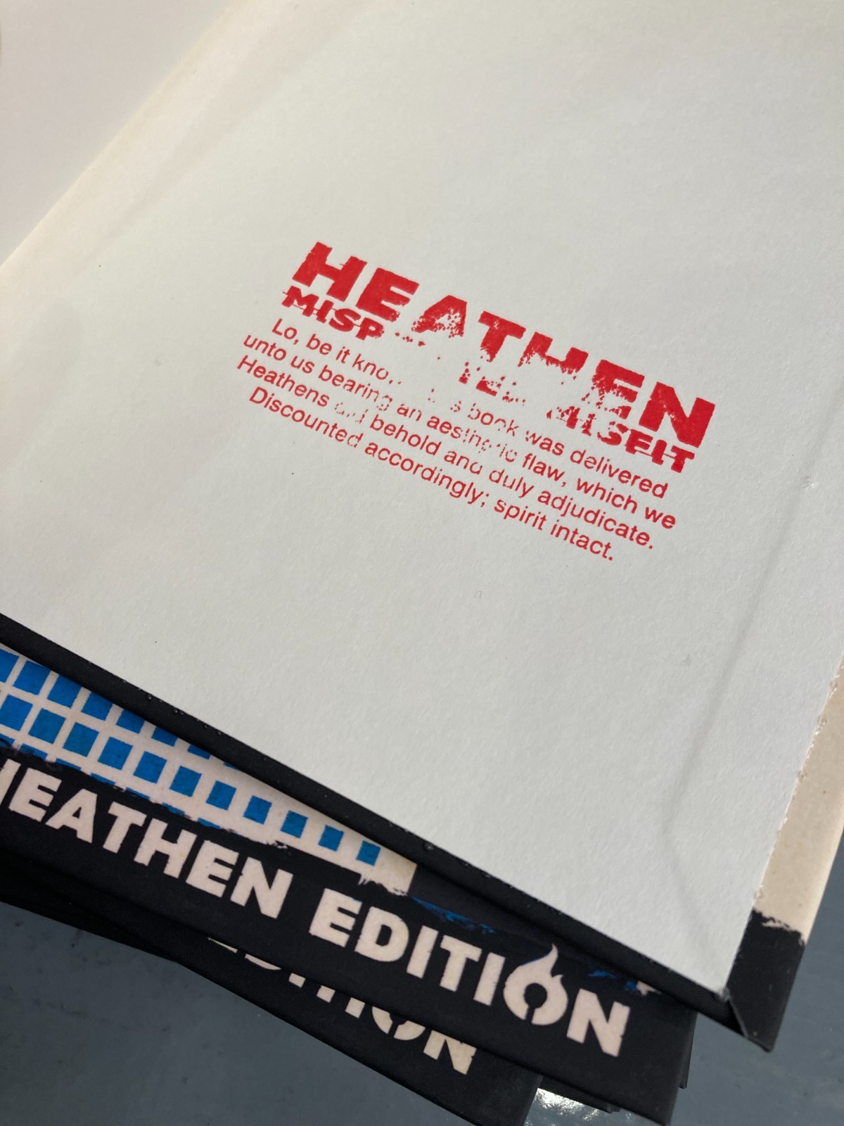 Flatland by Edwin Abbott Abbott (Heathen Edition) HC MISPRINTED MISFIT