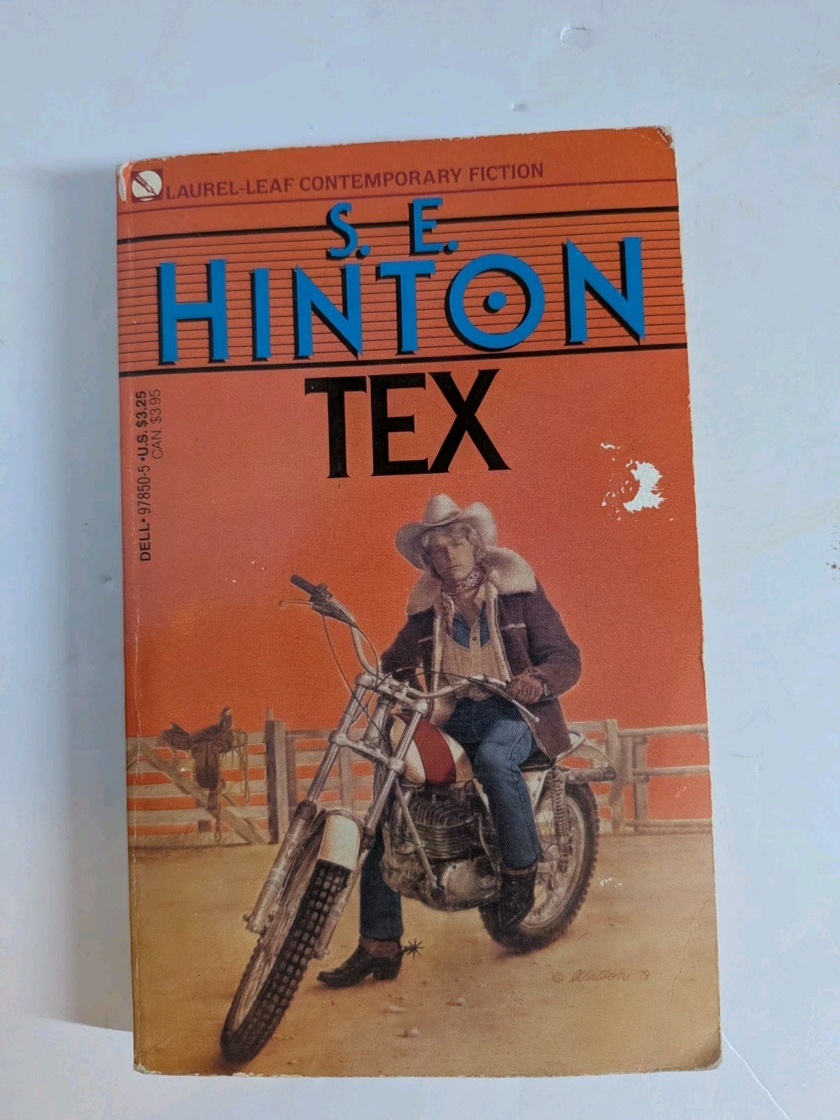 Tex by S.E. Hinton Paperback Book 1979-89 Author of The Outsiders