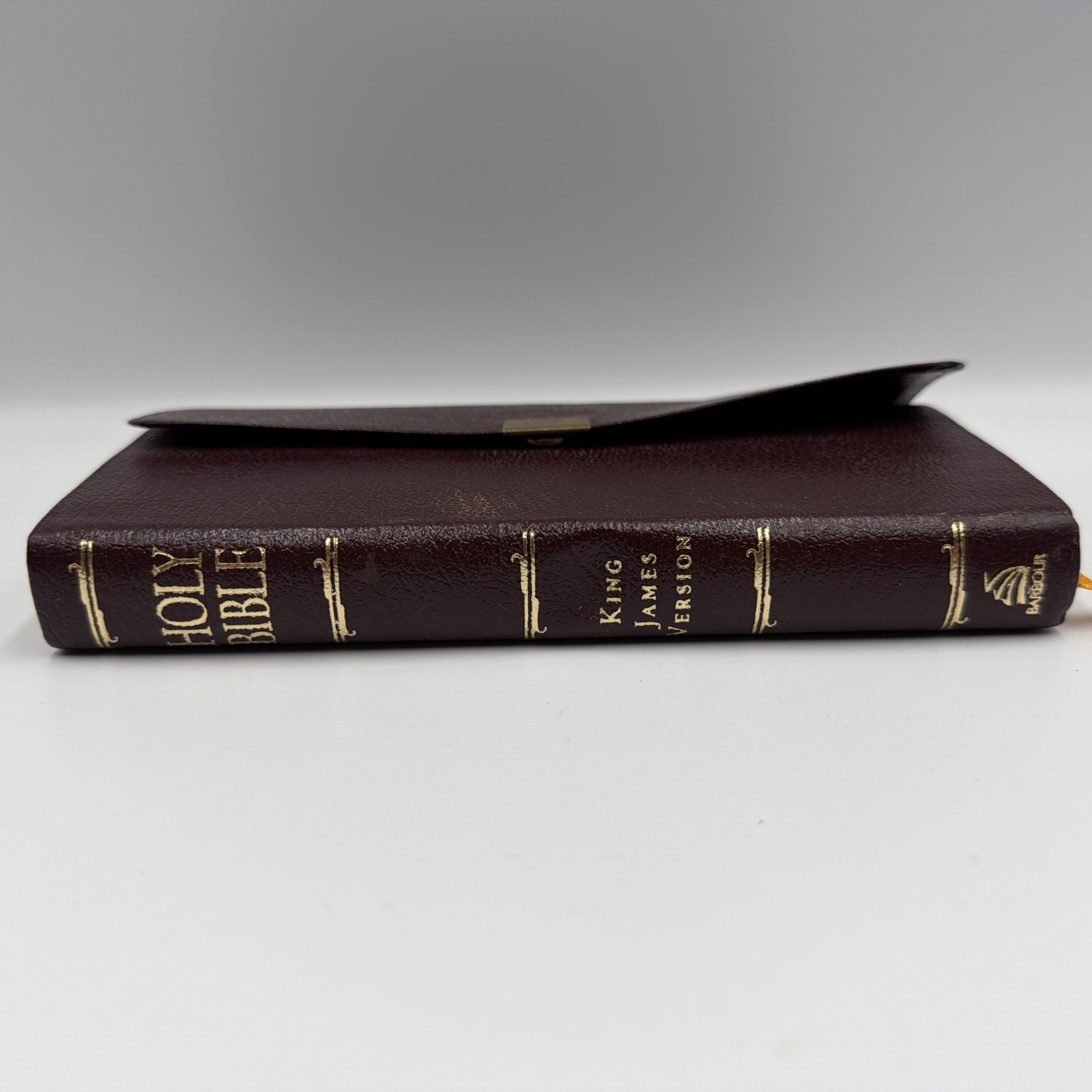 Holy Bible King James Version Barbour 2003 Burgundy Mini Leather Bound Pocket