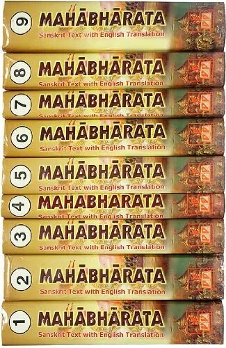 Mahabharata of Vyasa:Sanskrit Text English Translation 9 Vol Set 9788171101962