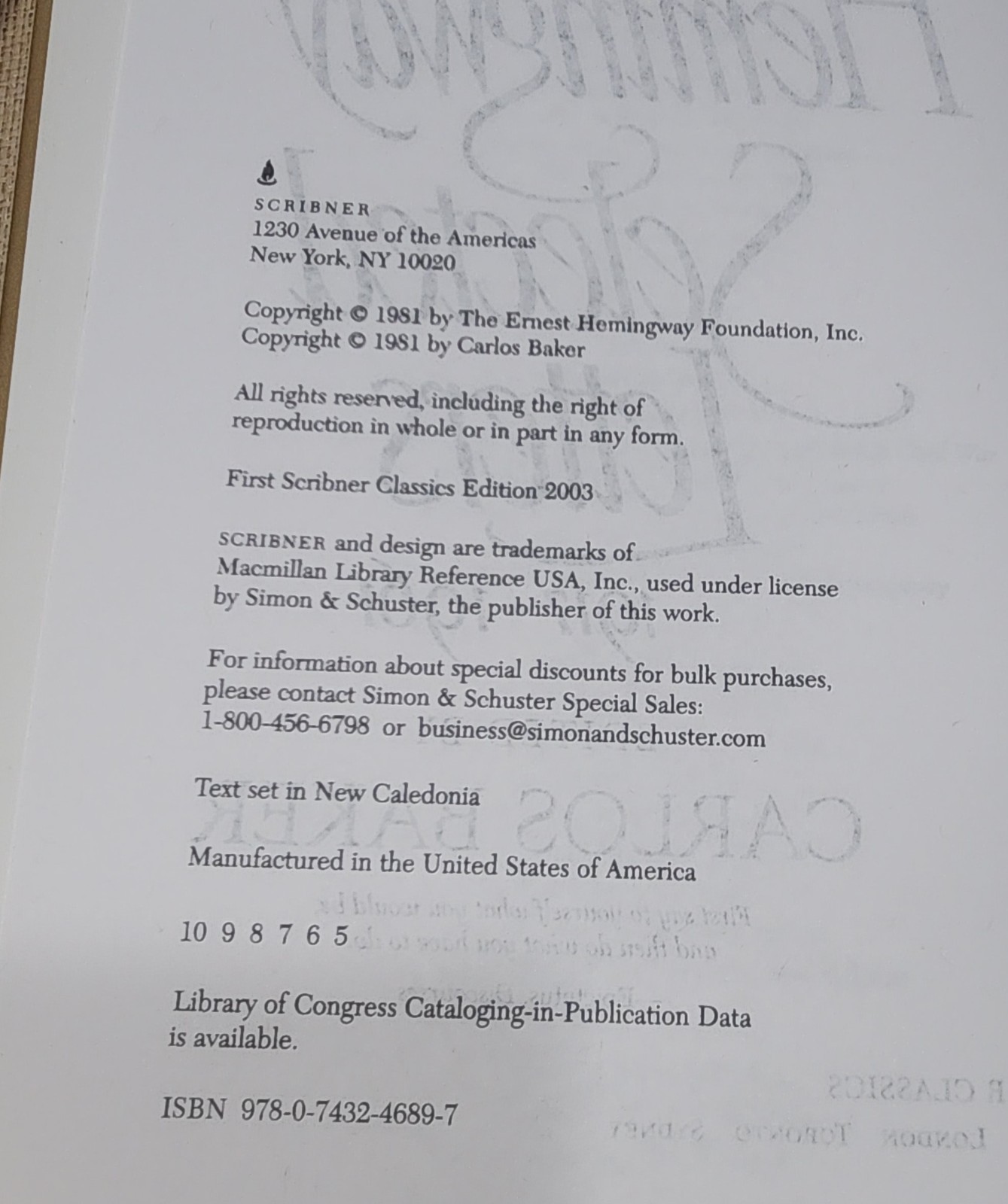 Ernest Hemingway Selected Letters 1917-1961 by Hemingway, Ernest