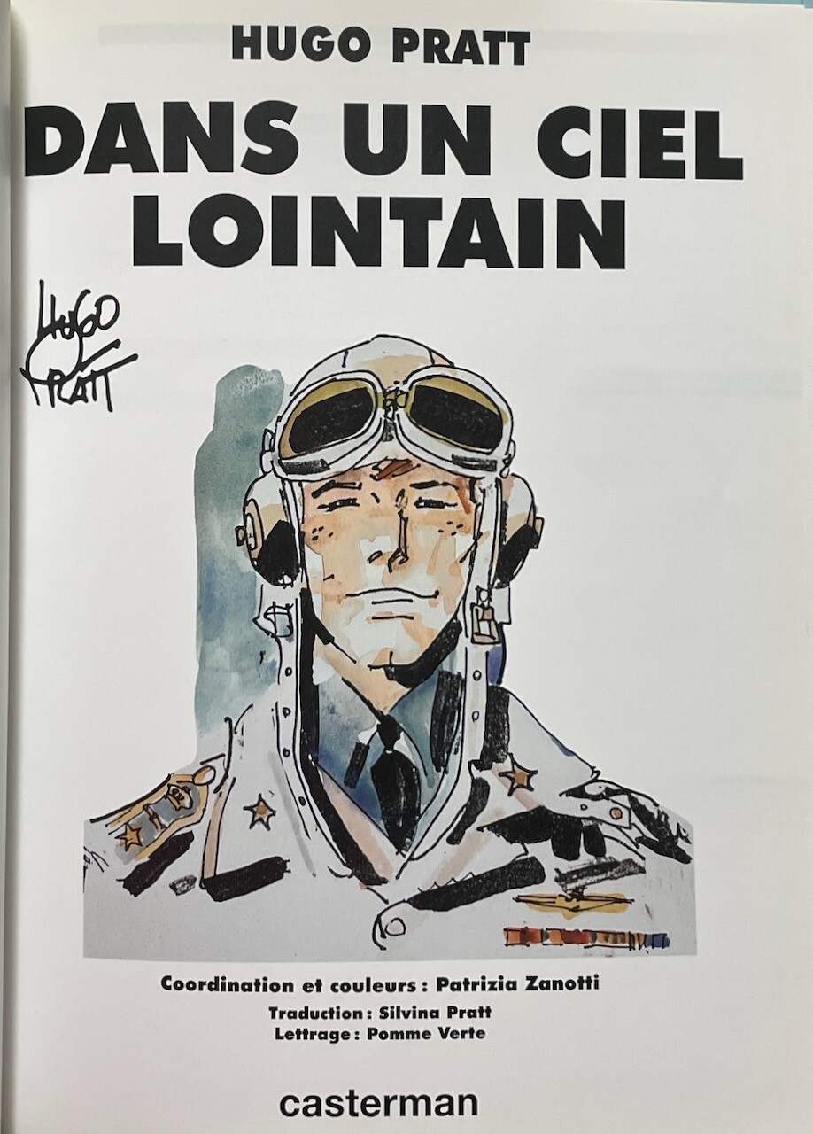 Dans un ciel lointain / Hugo Pratt (French) 1996 Casterman HB signed