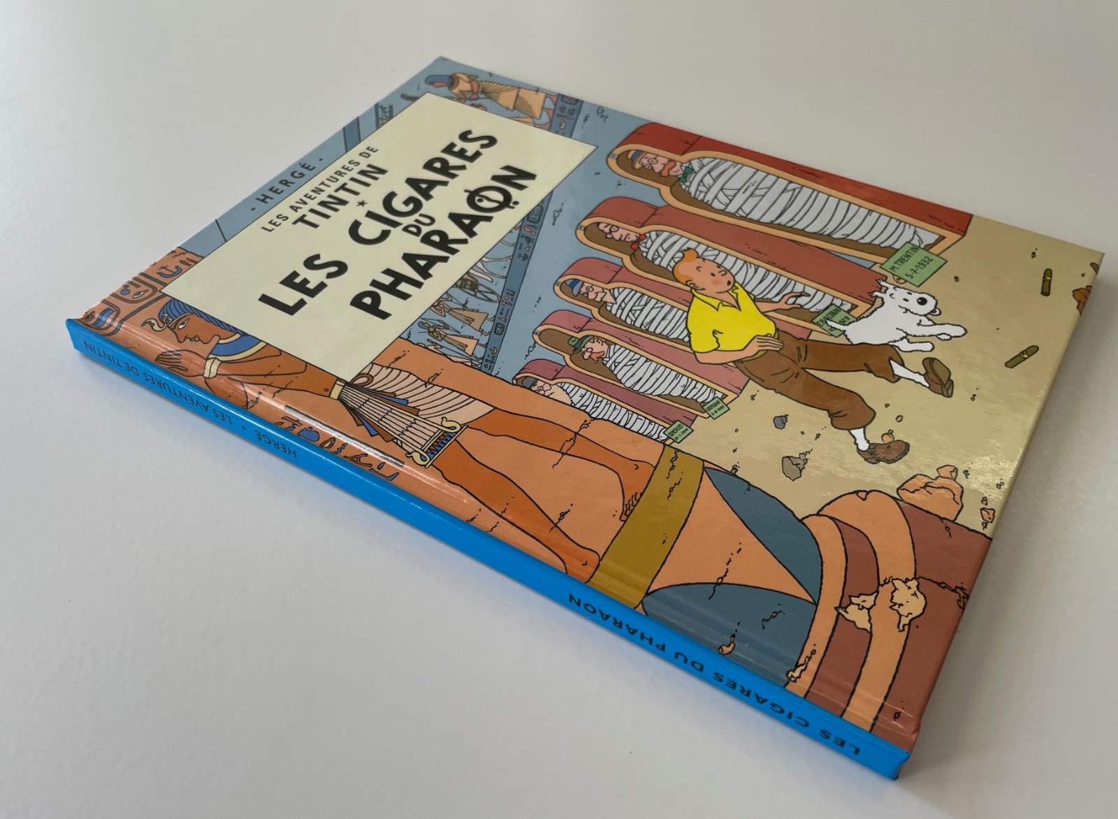 FREE SHIP Tintin Cigars of Pharaoh French Language Petit Format Herge Hardcover