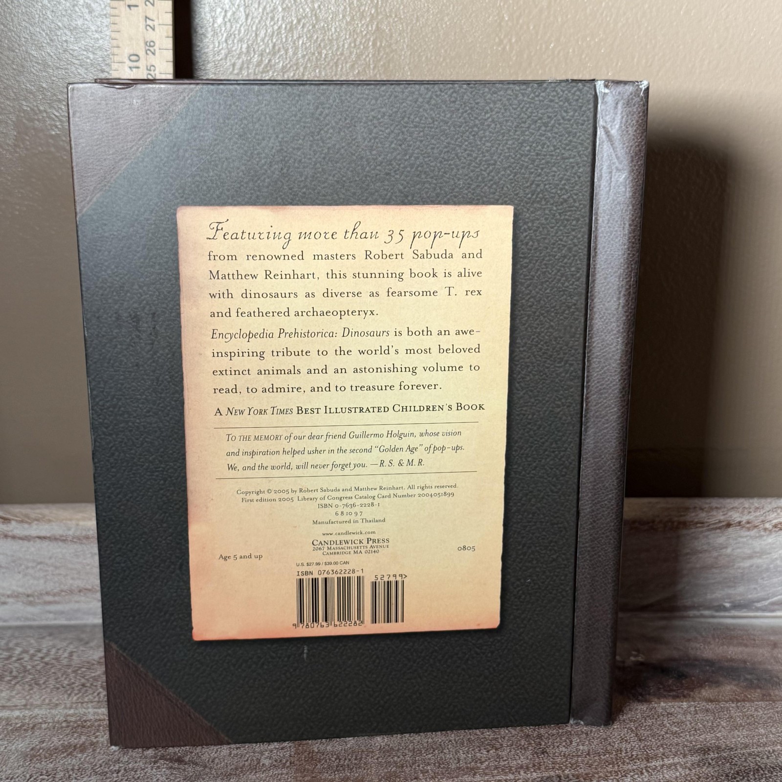 Encyclopedia Prehistorica Dinosaurs Sabuda Reinhart Candlewick Pop-Up HC Kids