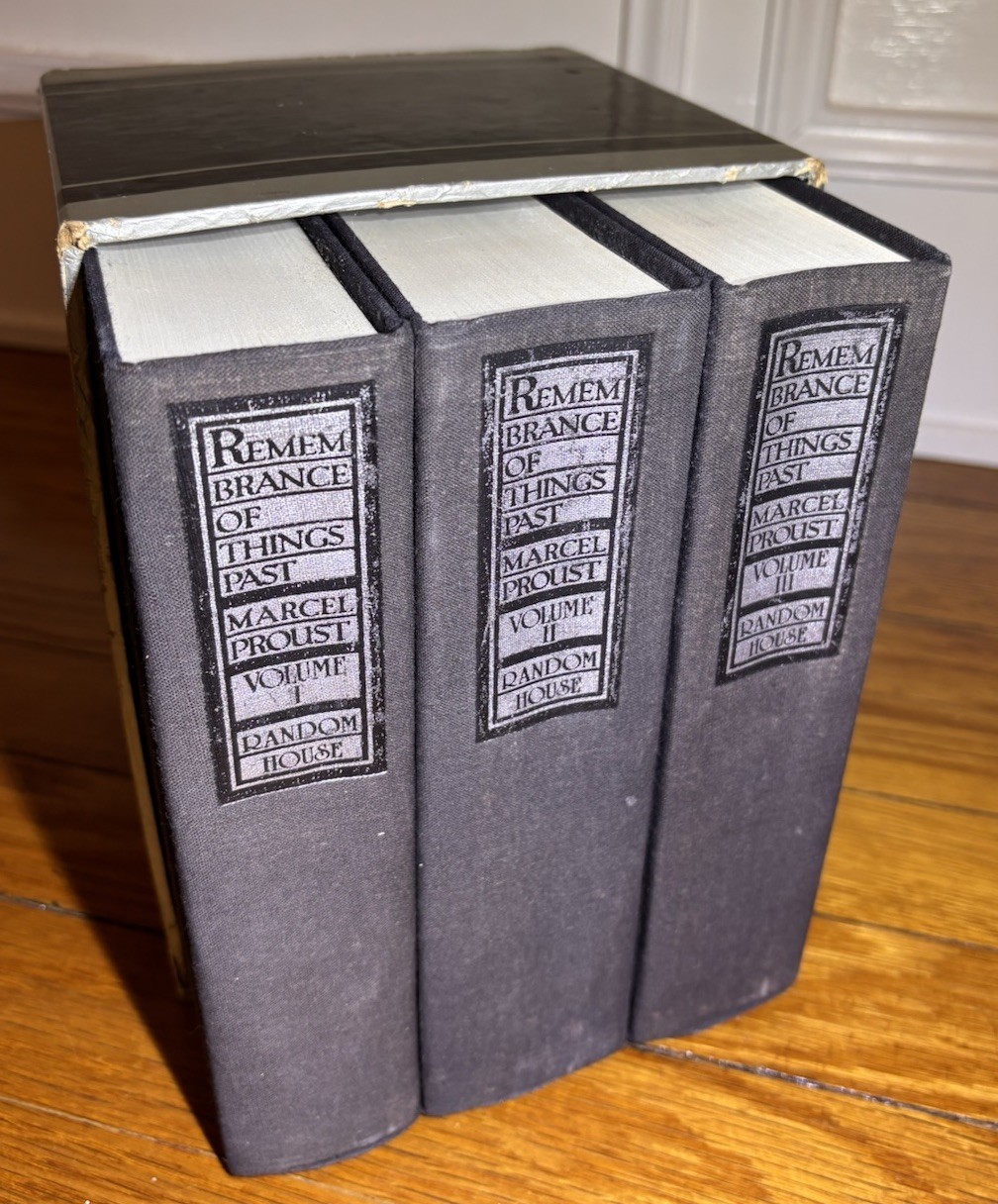 Remembrance of Things Past by Marcel Proust Three Volume Hardcover Set in Case