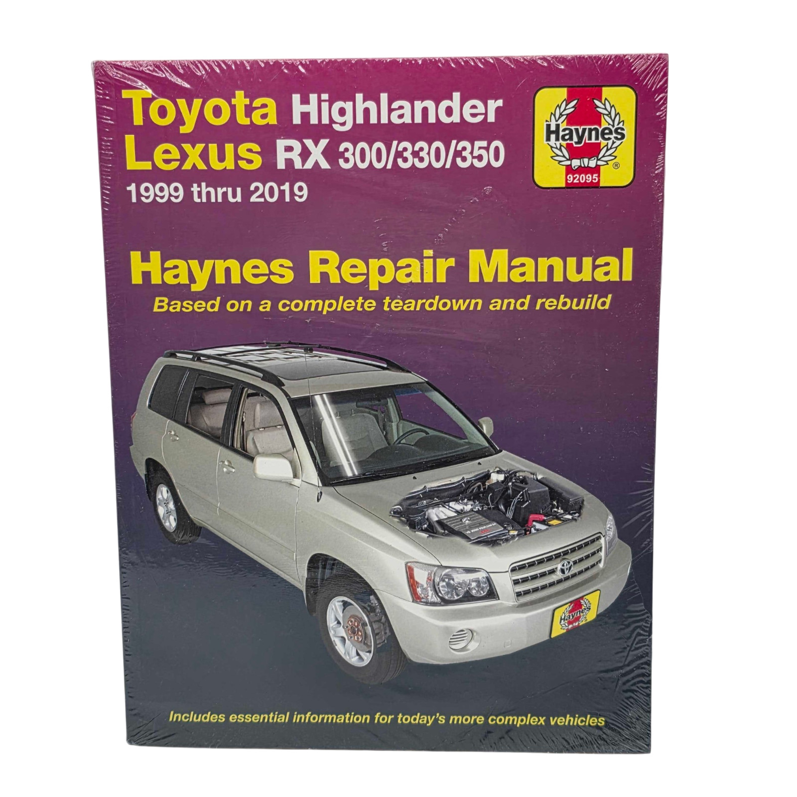 Haynes Repair Manual Toyota Highlander / Lexus RX 300 330 350 – 1999-2019 – NEW