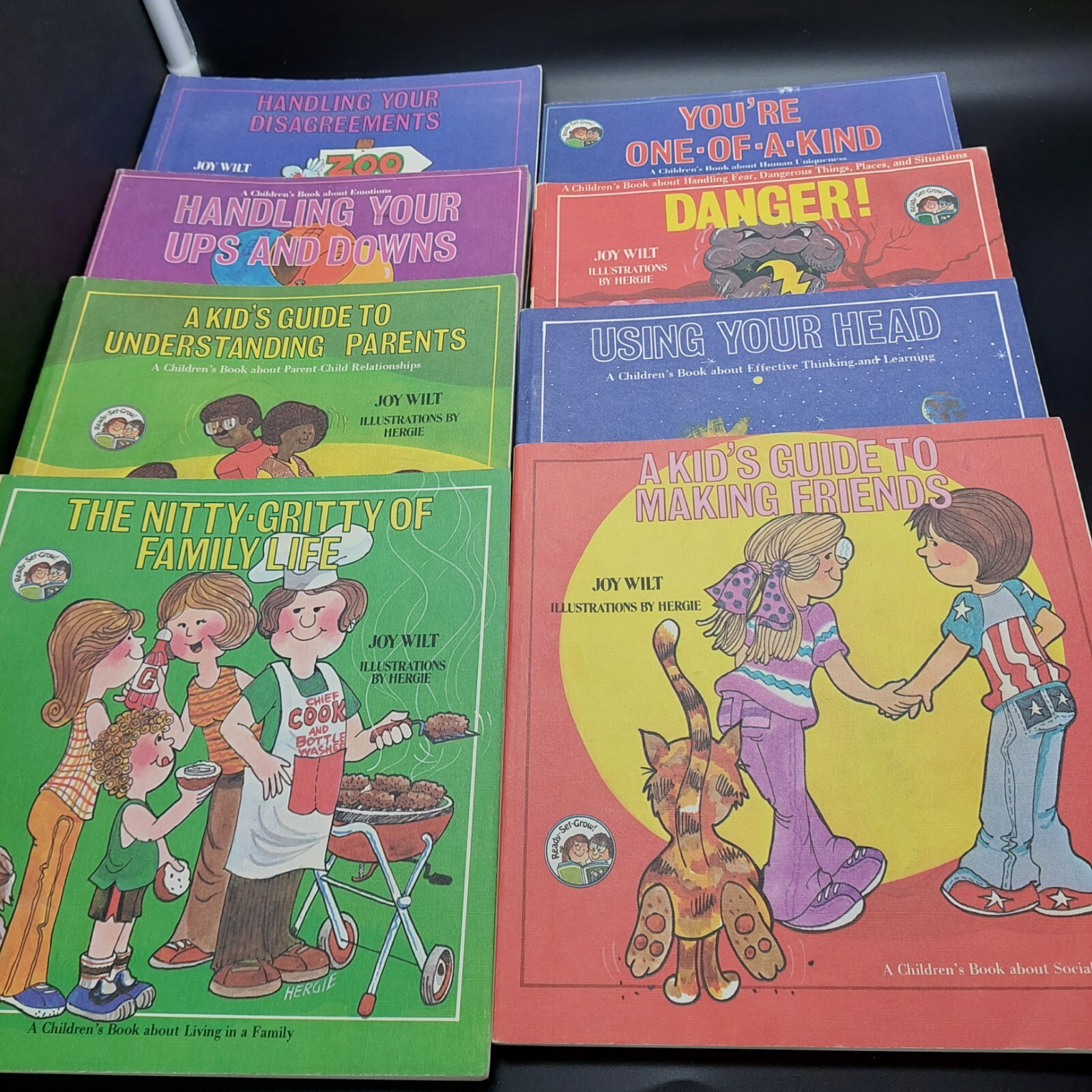 Joy Wilt Ready Set Grow Series 18 Children’s Books Learning Emotions 1970s Vtg