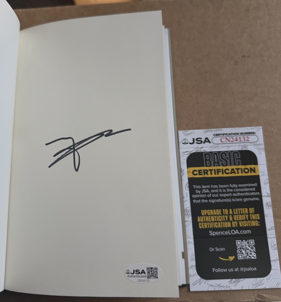 Matthew McConaughey SIGNED Poems & Prayers 2025 1st Ed 1st Printing HCDJ JSA COA