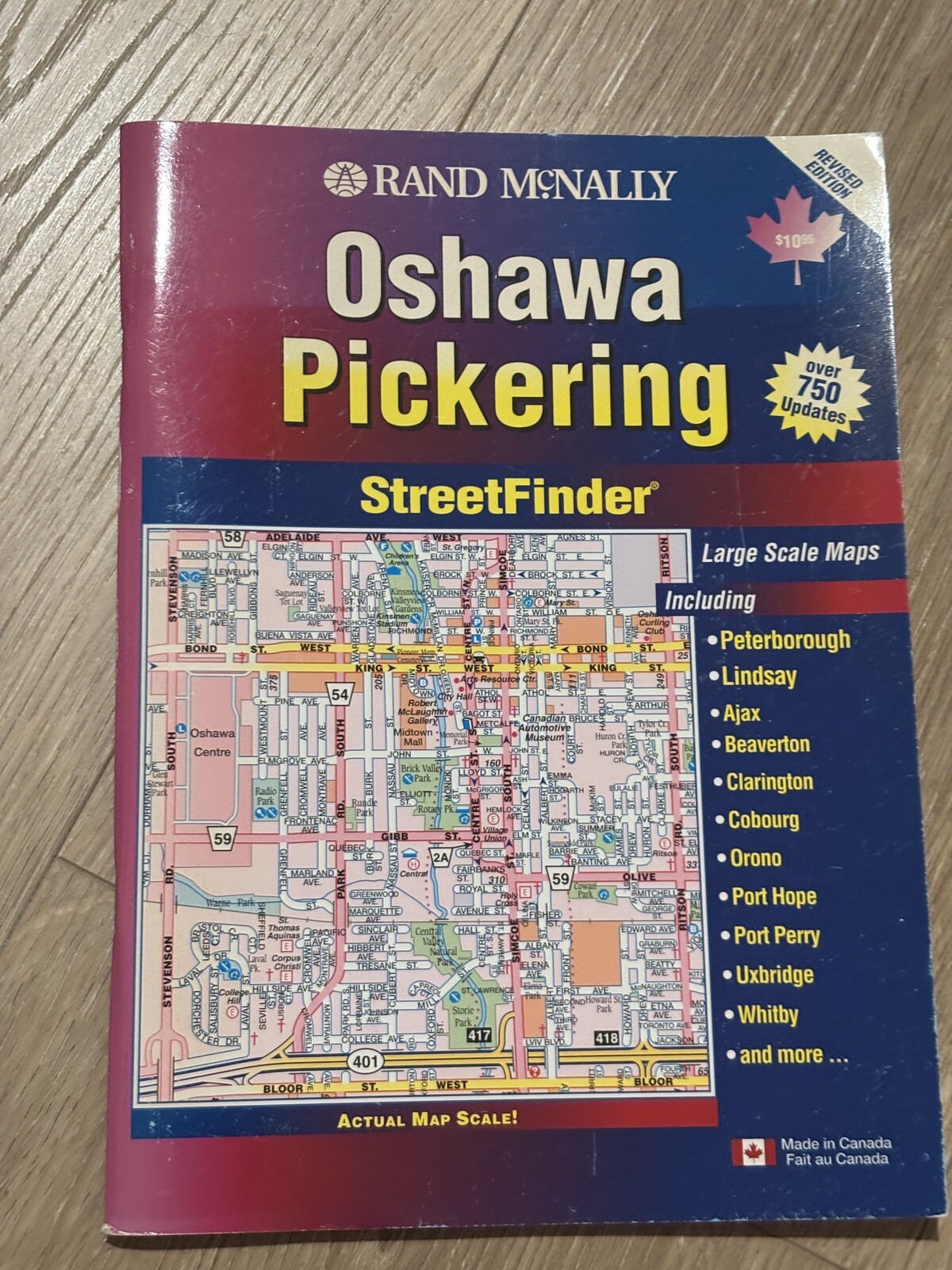 Rand McNally Oshawa Pickering Ontario street atlas guide Canada
