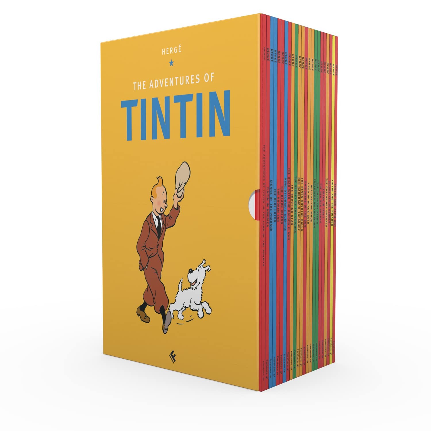 TINTIN PAPERBACK BOXED SET 23 TITLES BY Herge PAPERBACK **ACCEPTABLE**