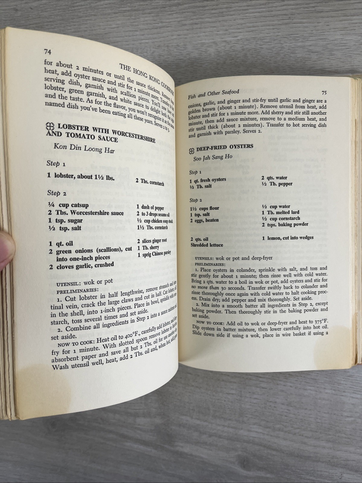 The Hong Kong Cookbook Arthur’ Lem & Dan Morris 1970 HC, Vintage Cookbook