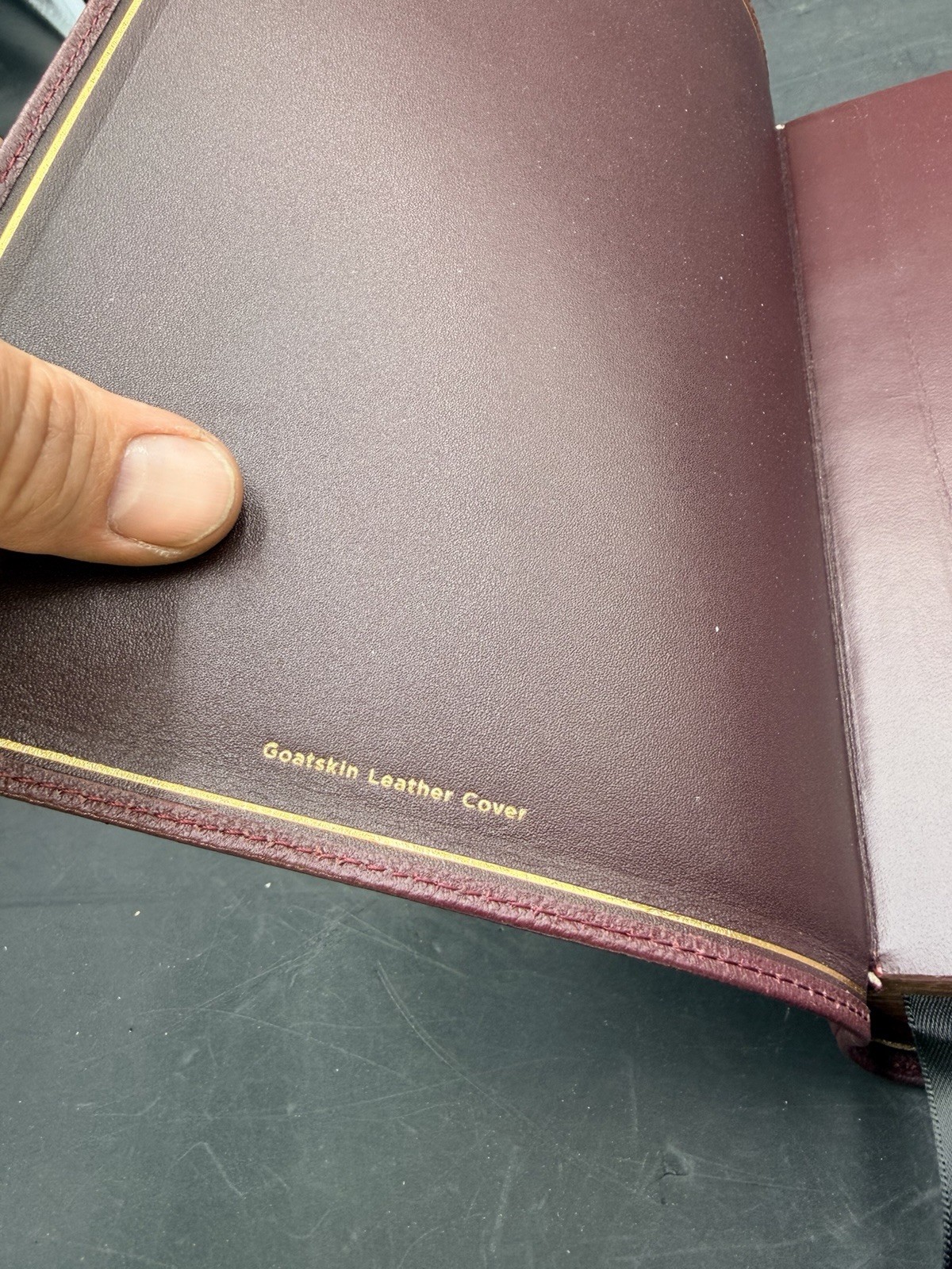 NASB, Single-Column Reference Bible, Wide Margin, Premium Goatskin Leather,…