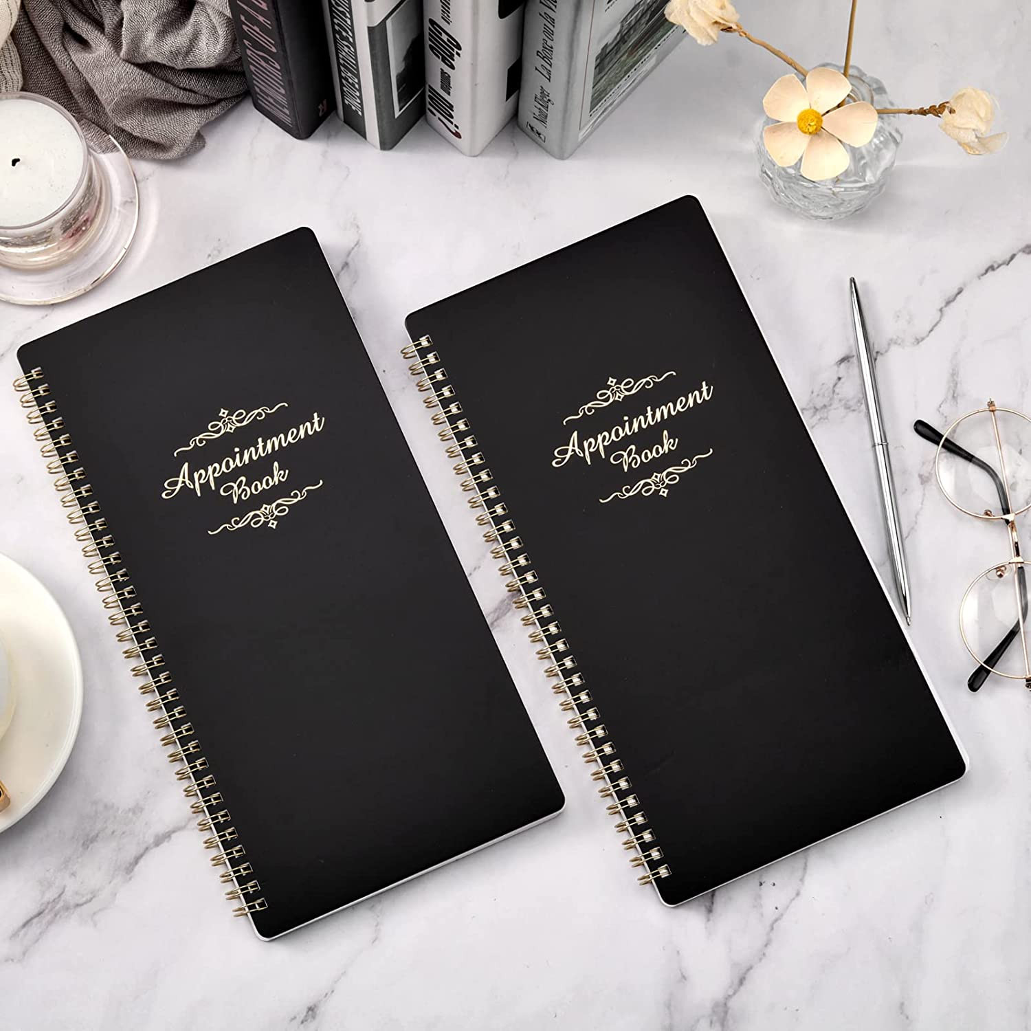 3 Column Appointment Book – Daily and Hourly Schedule Book with 200 Pages